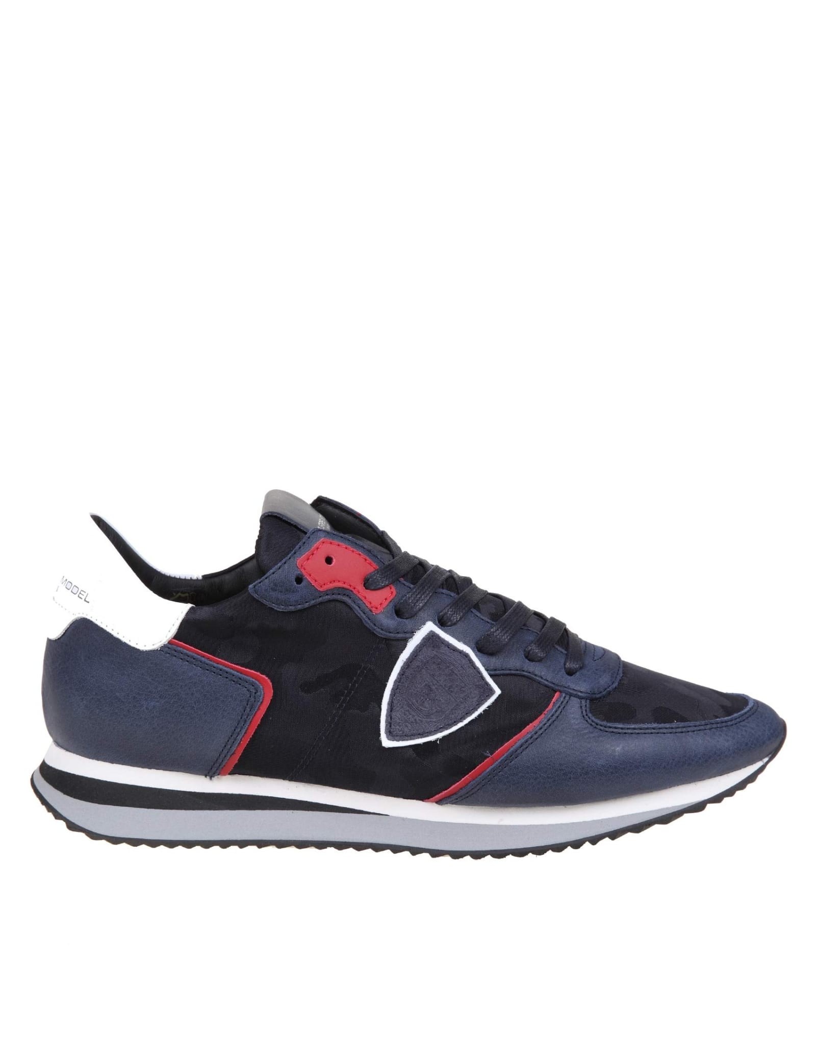 Philippe Model Trpx Sneakers In Leather And Nylon