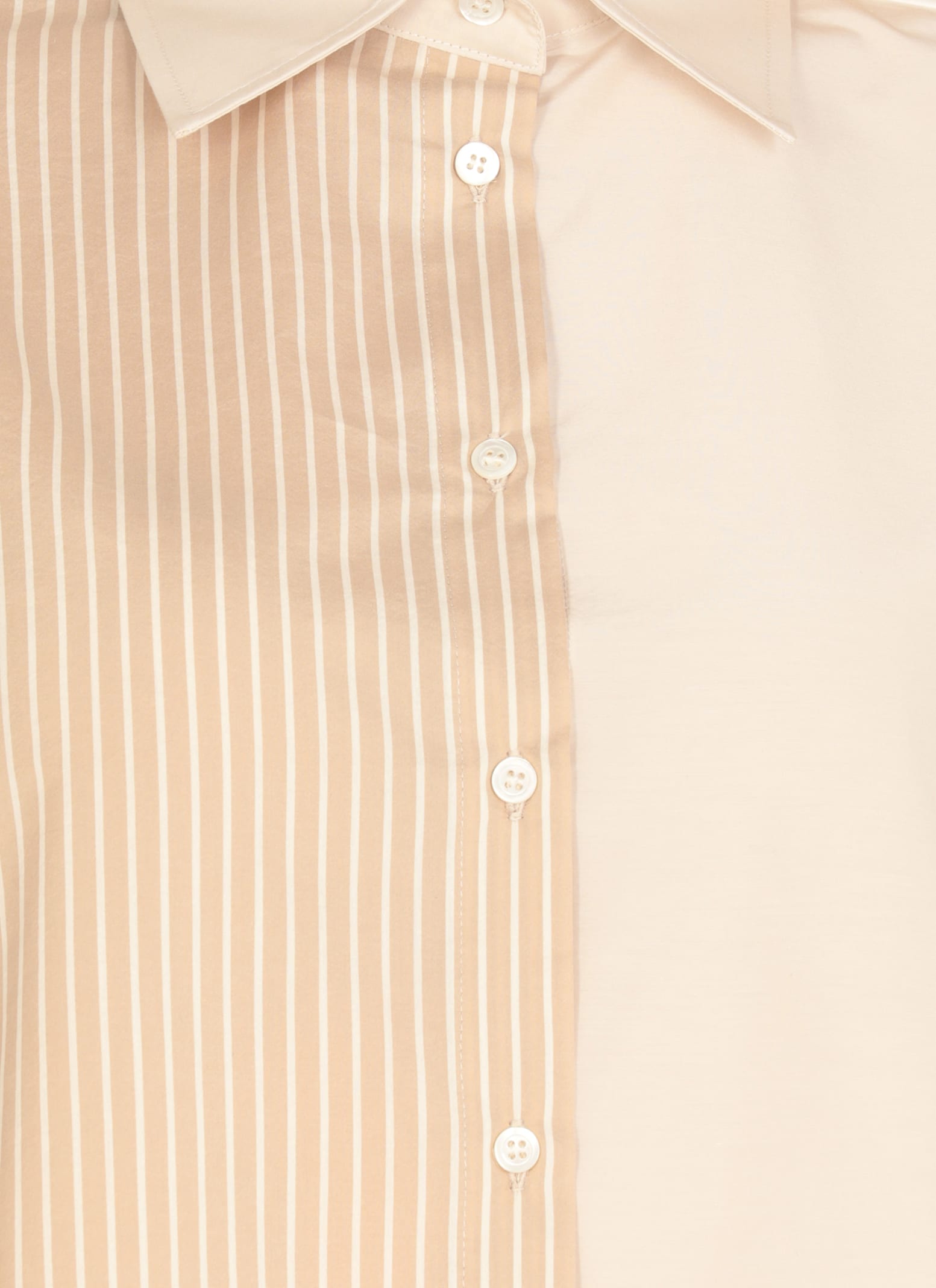 Antonelli Beige Cotton And Silk Shirt