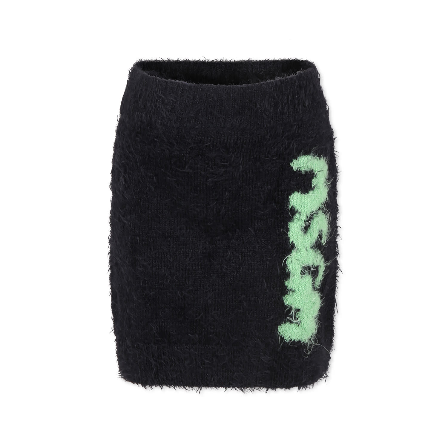 Shop Msgm Black Skirt For Girl With Logo