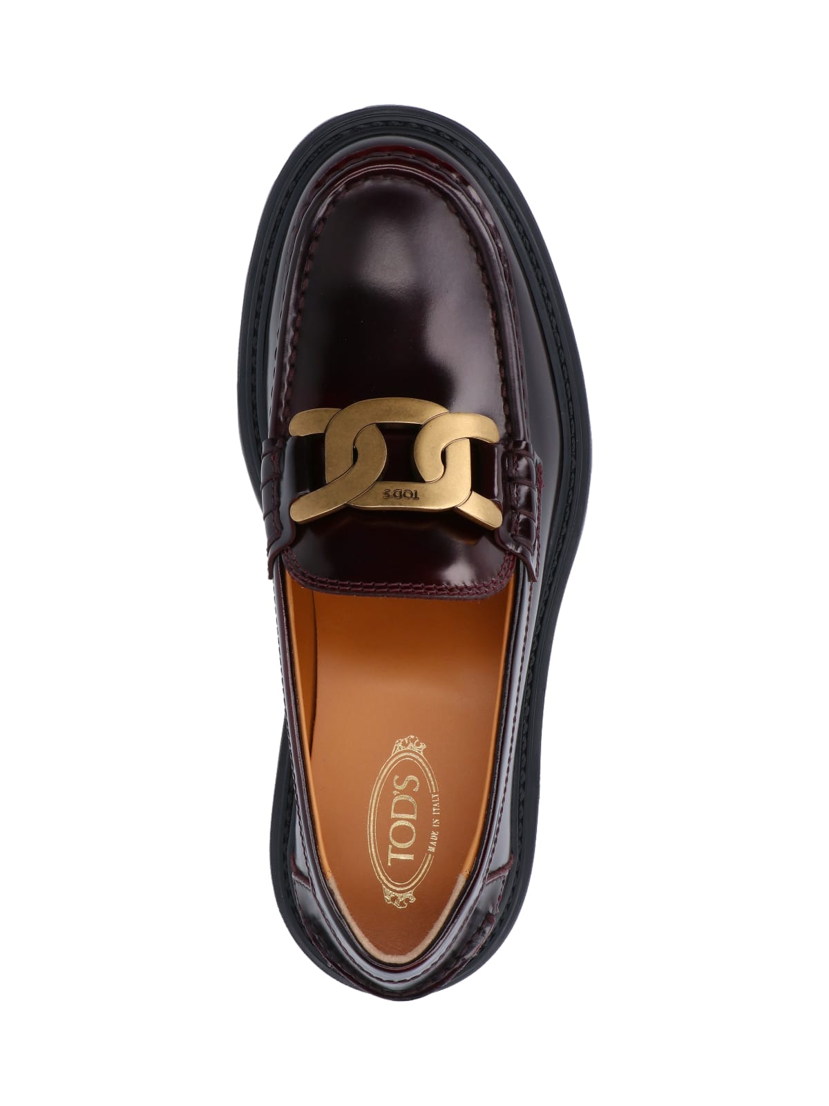 Shop Tod's Kate Loafers In Brown