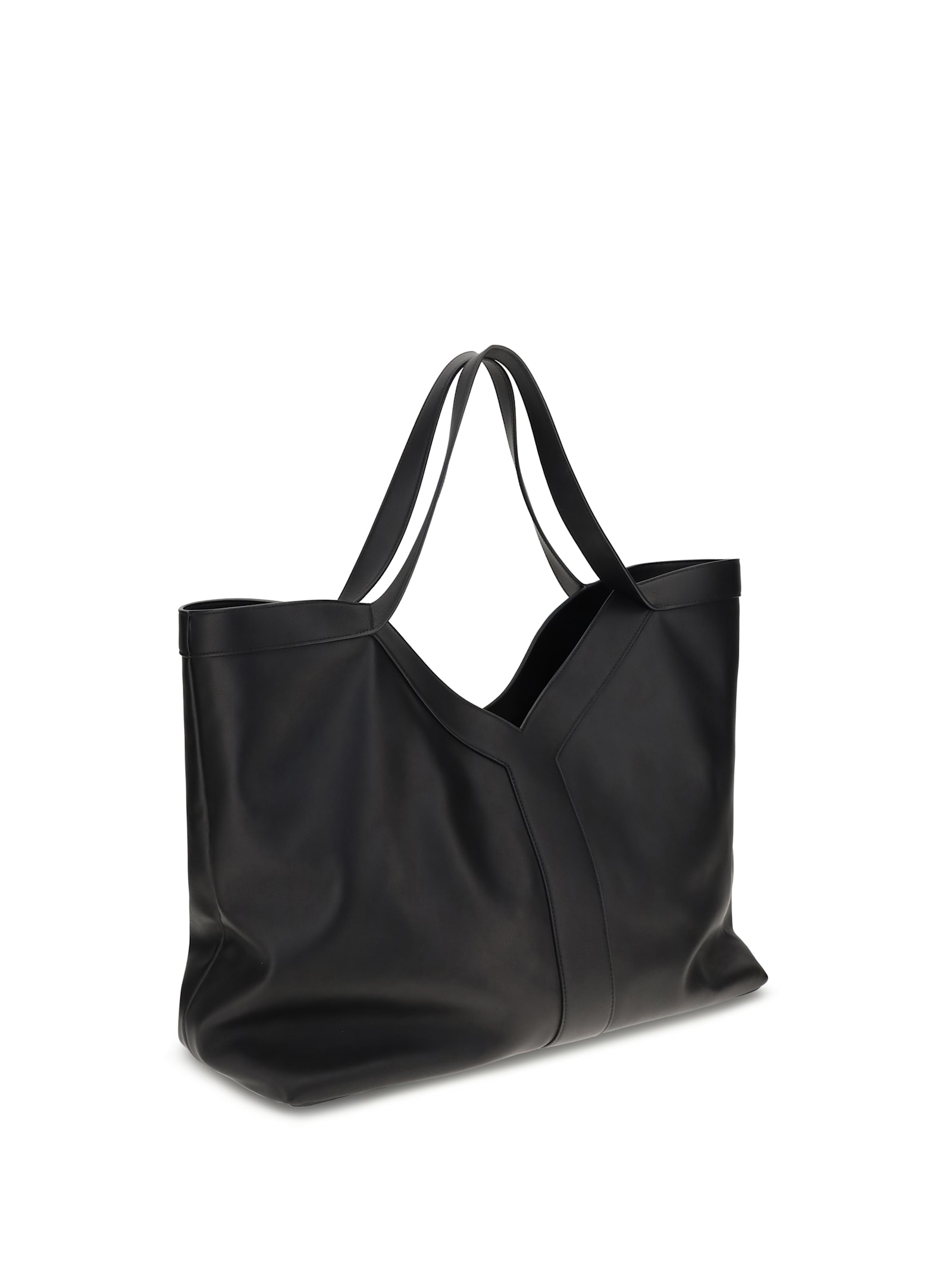 Saint Laurent Large Y Tote Bag In Black