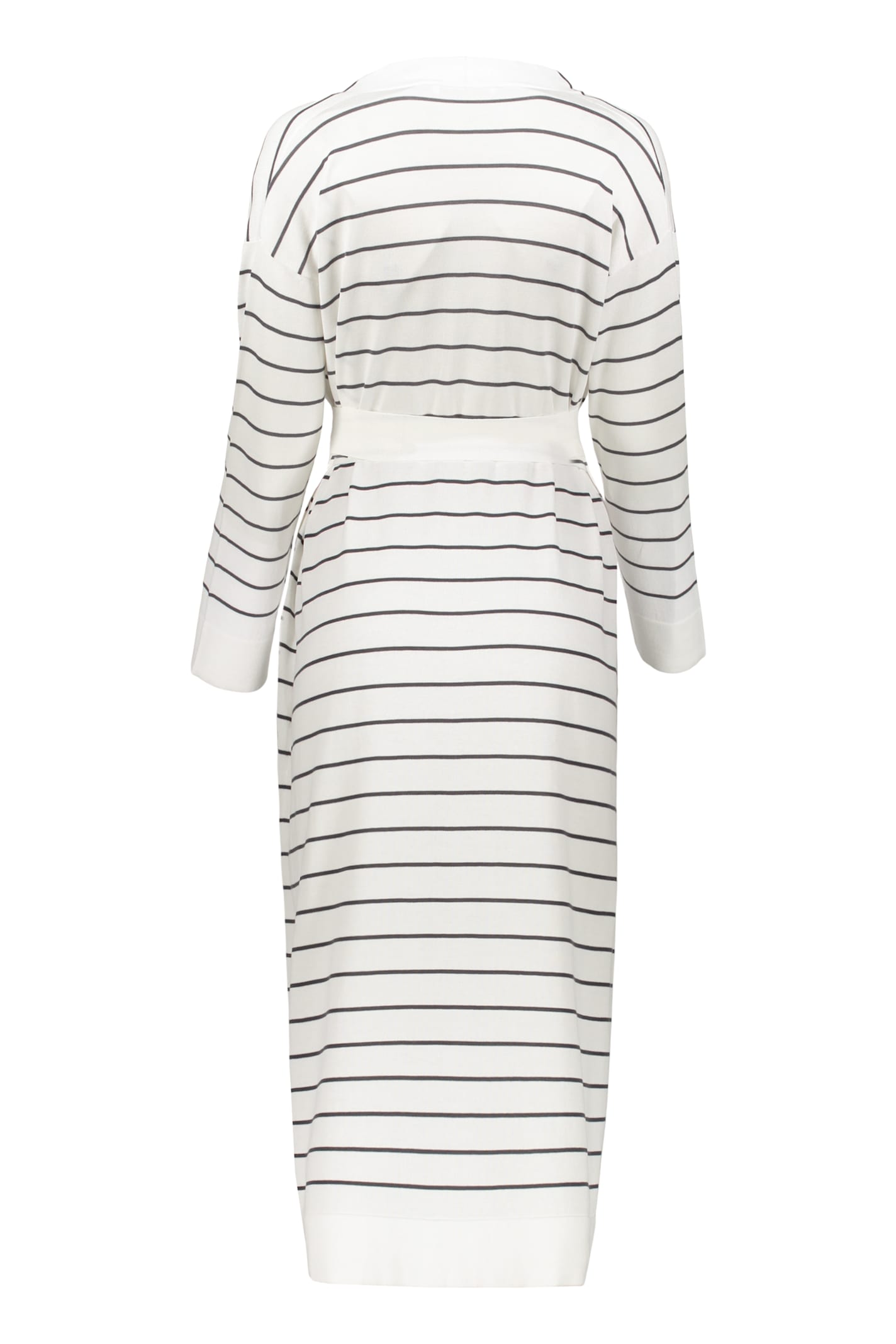 Fabiana Filippi Long Cotton Cardigan In White