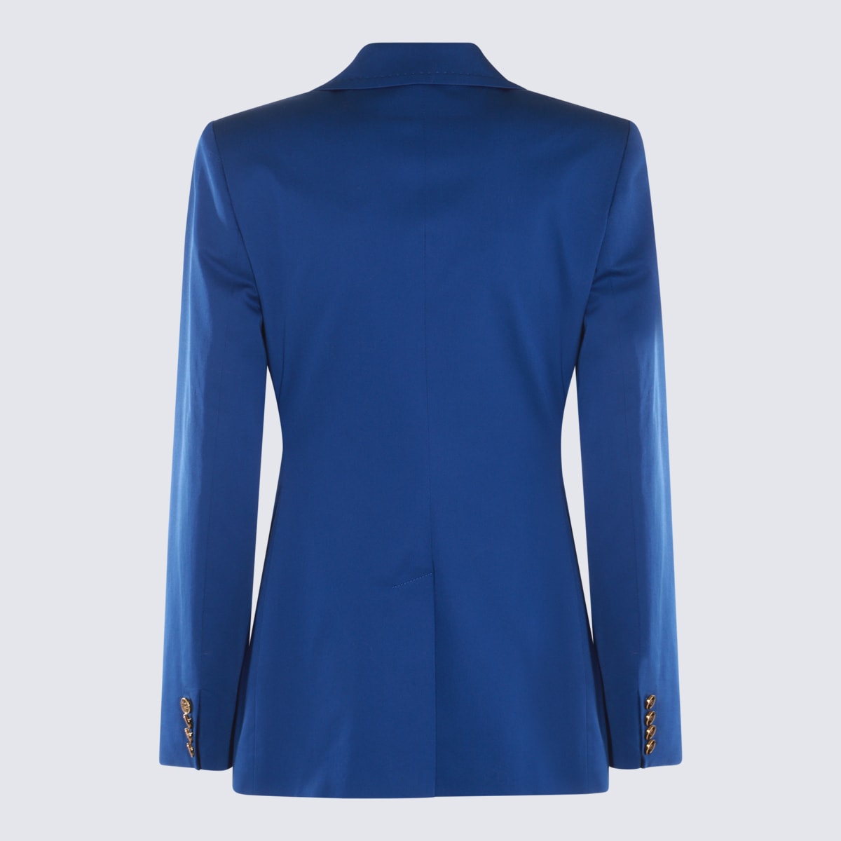 Shop Etro Blue Cotton Blazer