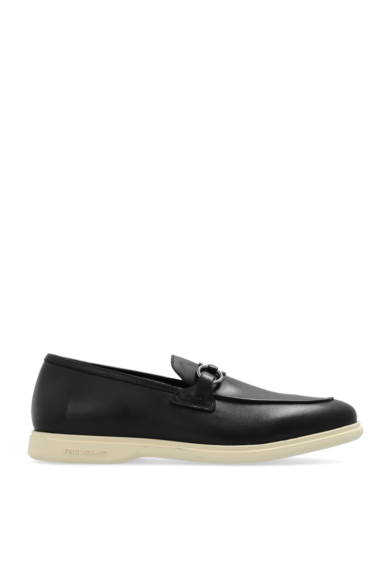 Ferragamo Moccasin Gancini In Black