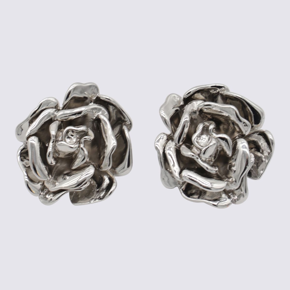 Blumarine Logo-shape earrings - Silver
