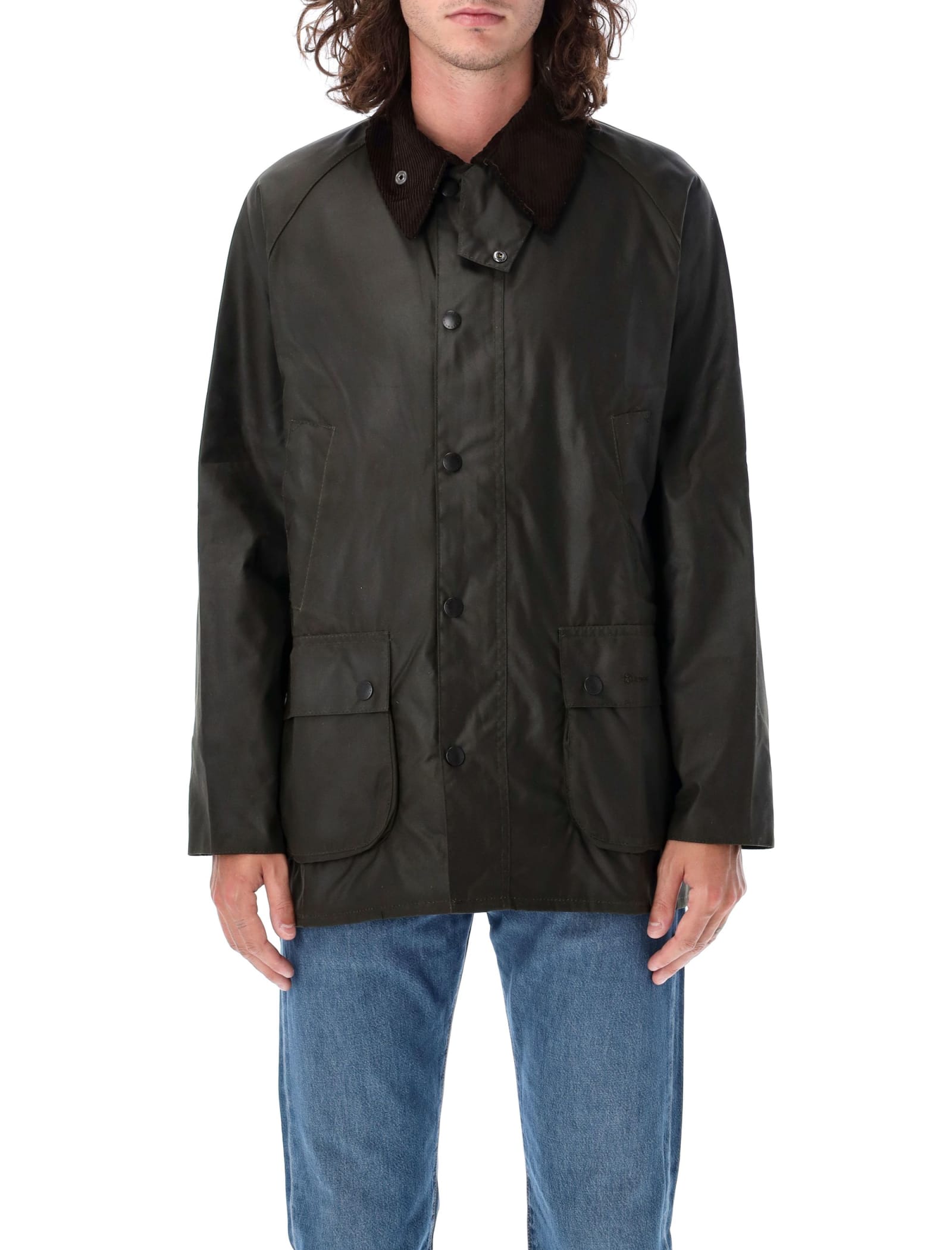 Barbour Bedale Wax Jacket In Olive Archivio