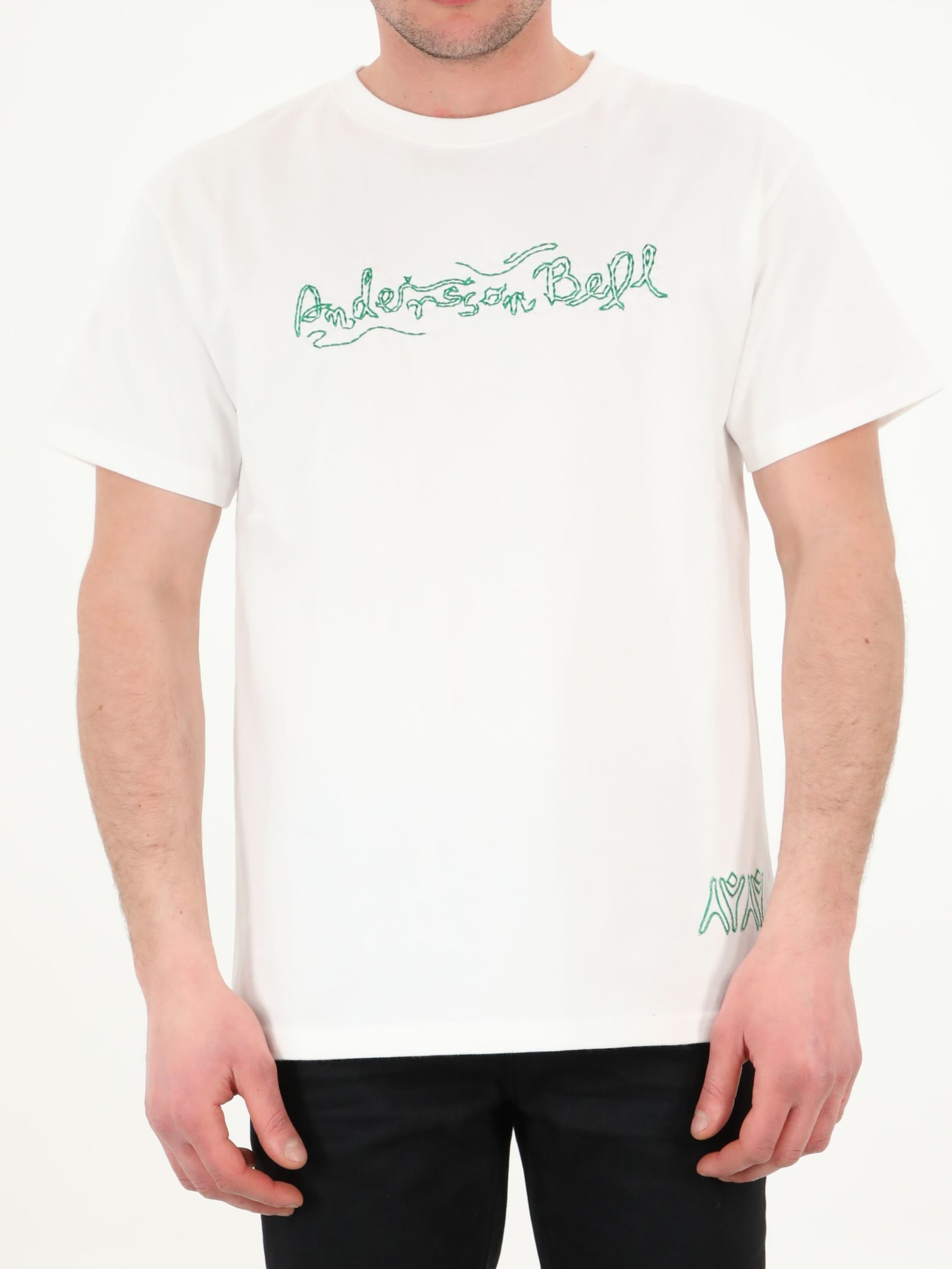 Andersson Bell White T-shirt With Logo