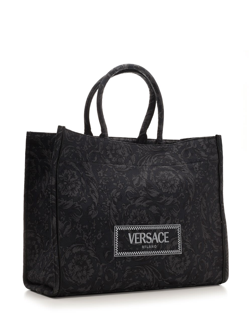 Shop Versace Tote Bag Extra Large In Blue