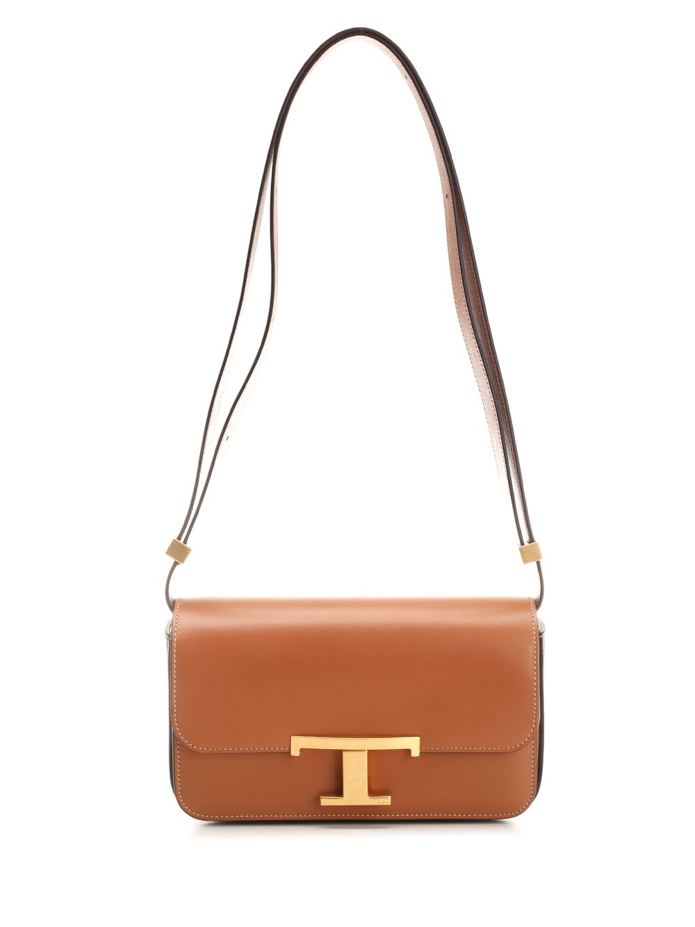 Shop Tod's T Timeless Mini Shoulder Bag In Beige