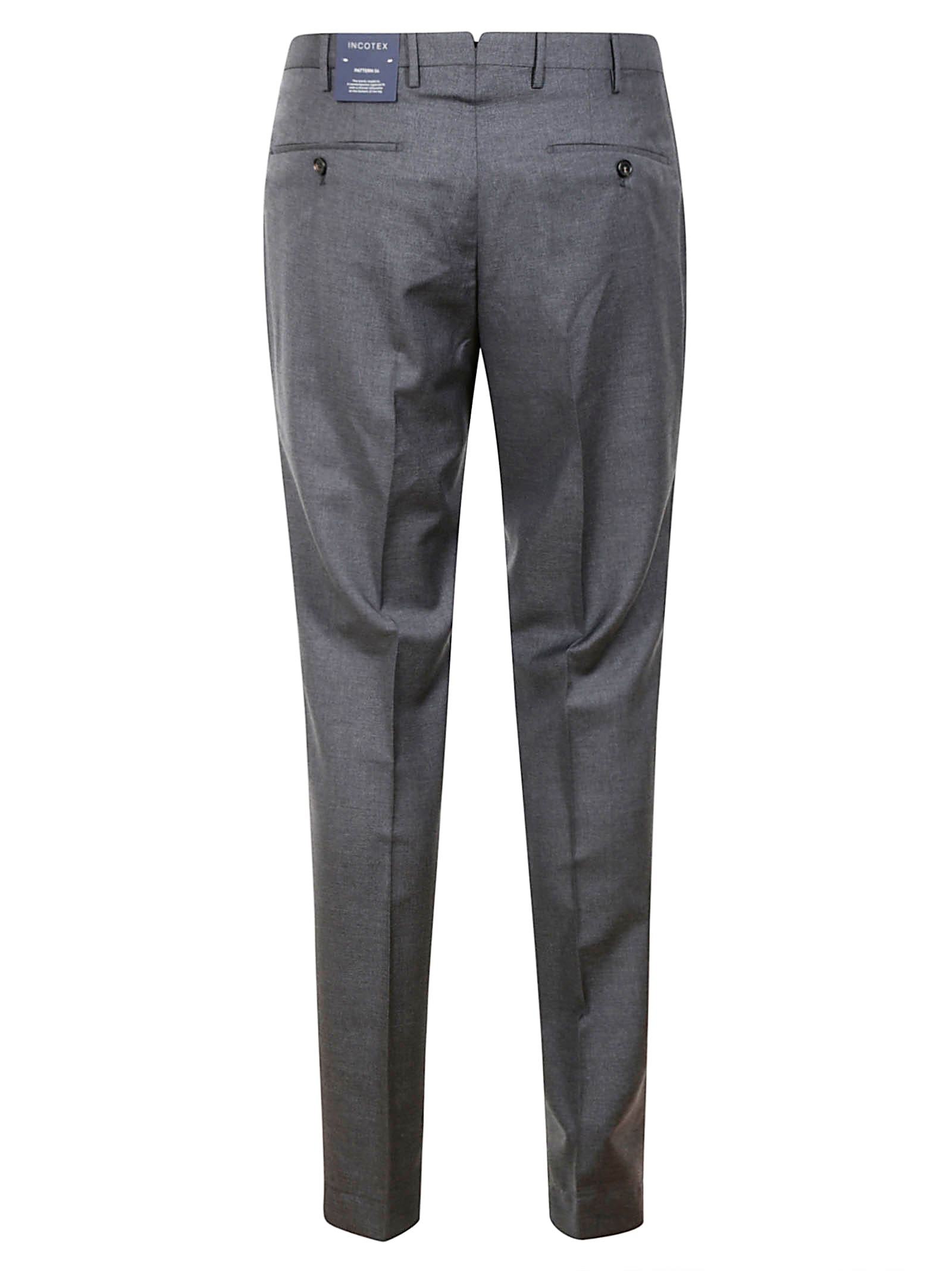 Incotex Pleated Trousers In Dark Gray