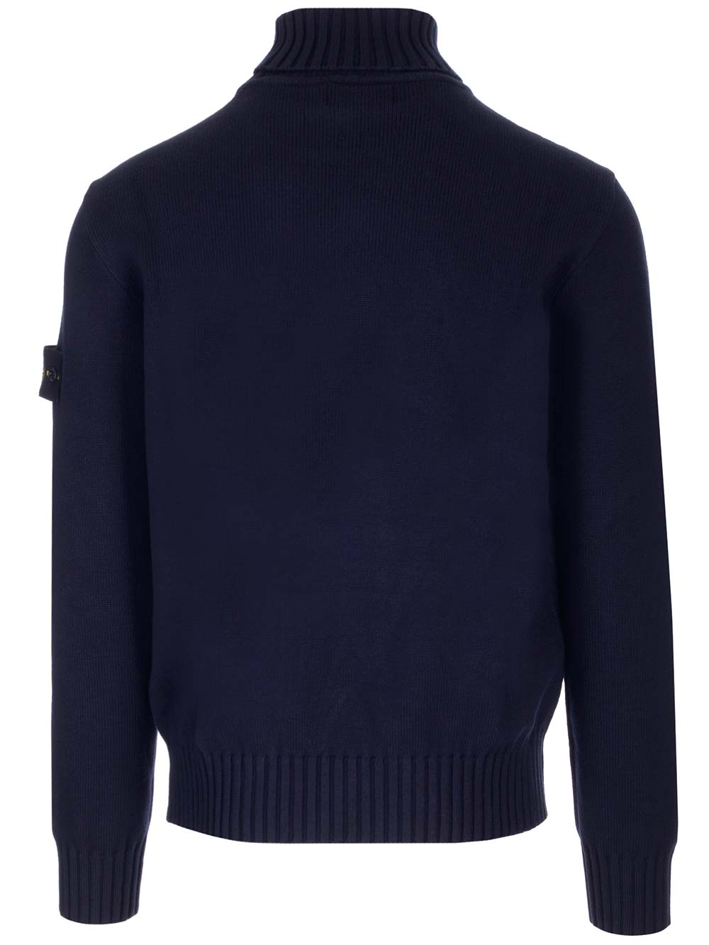 Shop Stone Island Blue Turtleneck