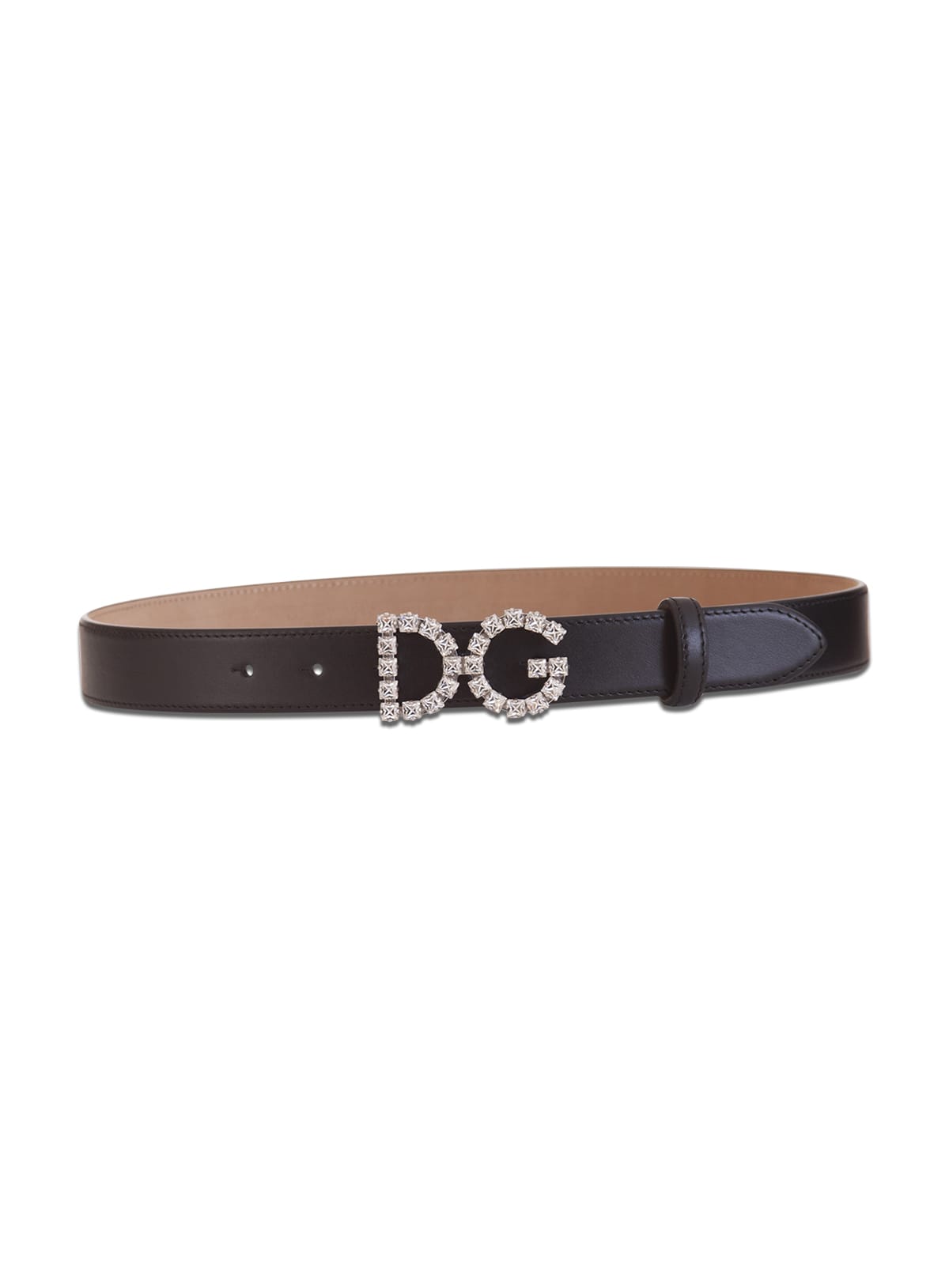 Dolce & Gabbana Crystals Logo Belt