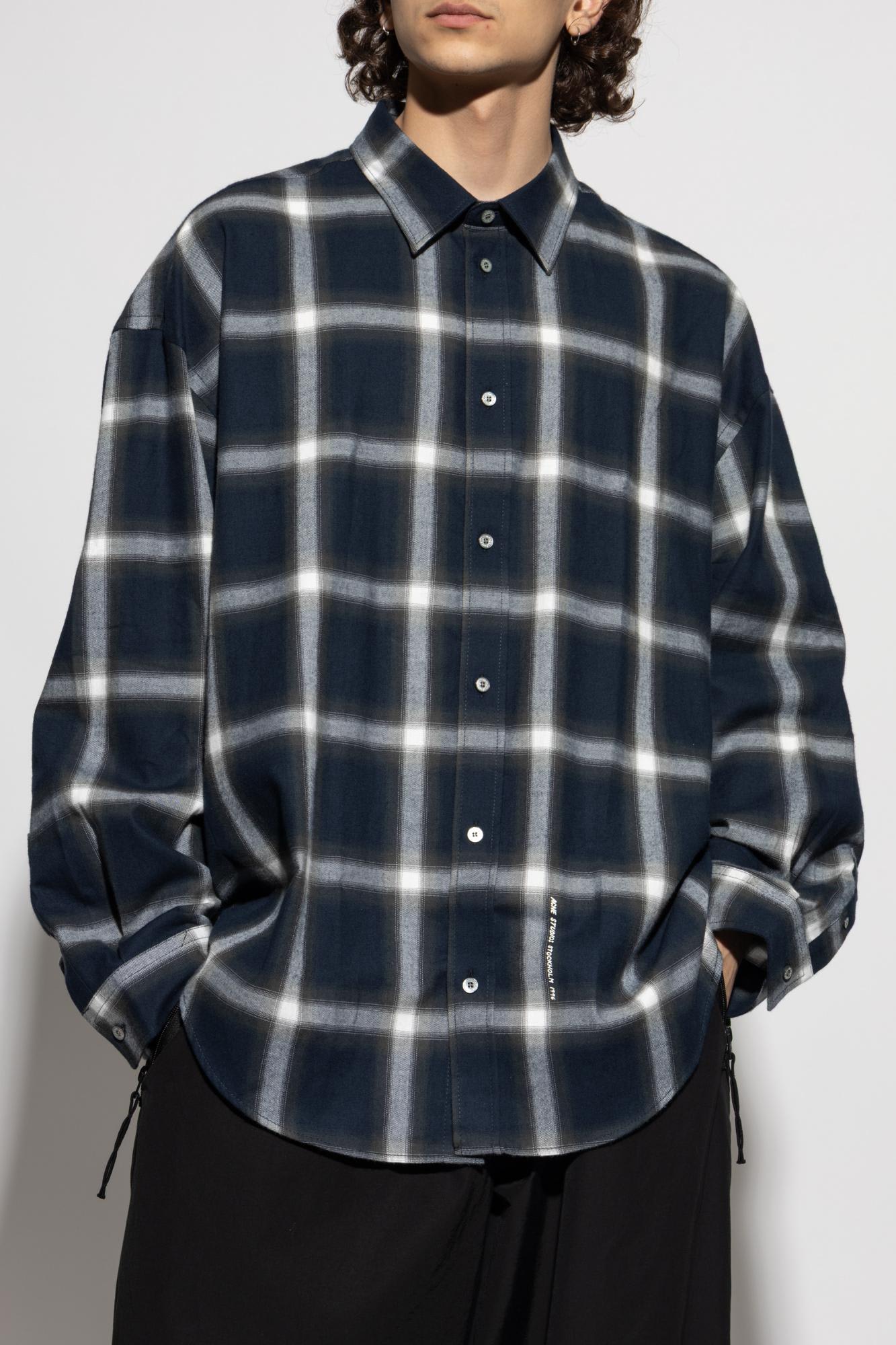 Acne Studios Plaid Shirt In Multi