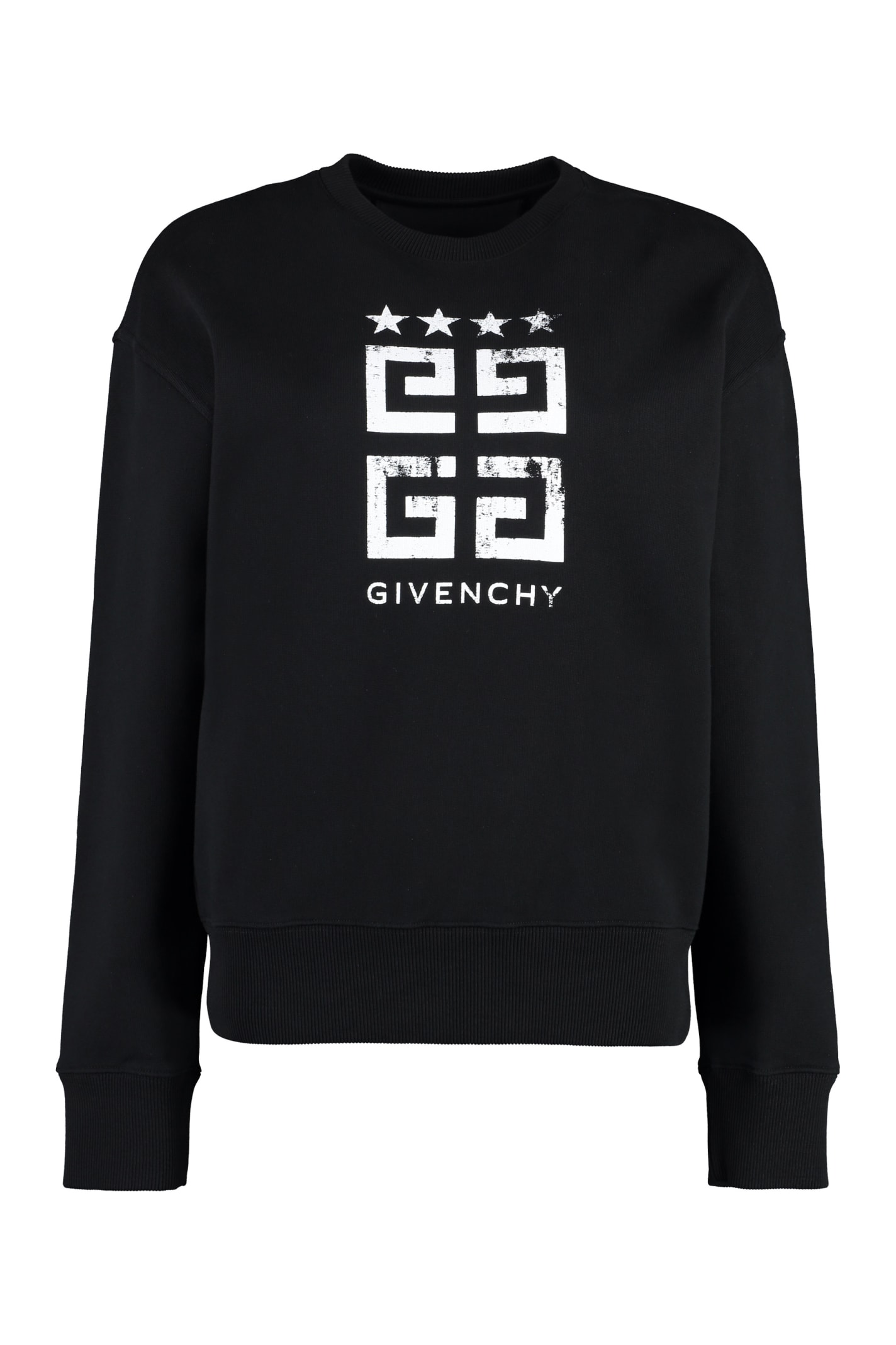 helling Supersonische snelheid droom Givenchy 4g Logo Cotton Sweatshirt In Black | ModeSens