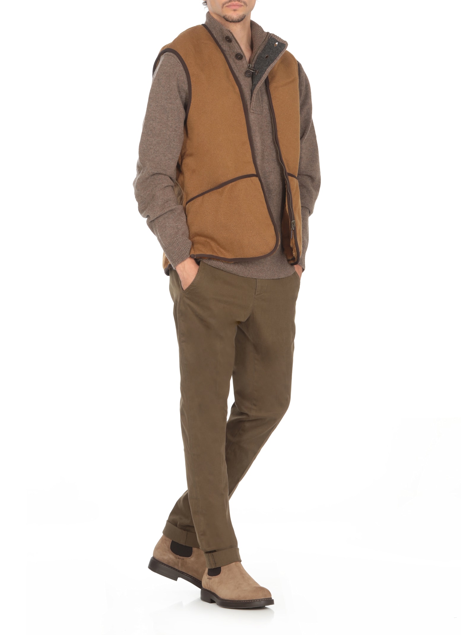 Shop Barbour Warm Reversible Sleeveless Jacket In Brown