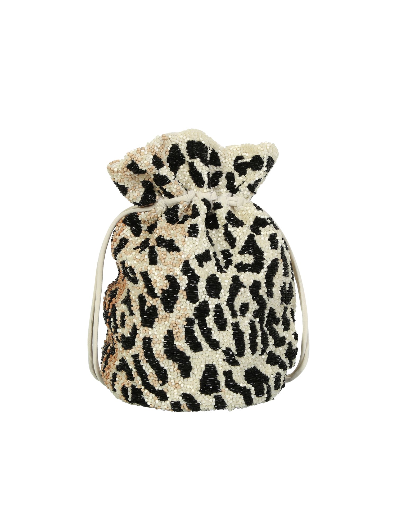 Featuring Bright Beading And A Leopard Print, The Ganni Handbag Is Ideal For Wearing