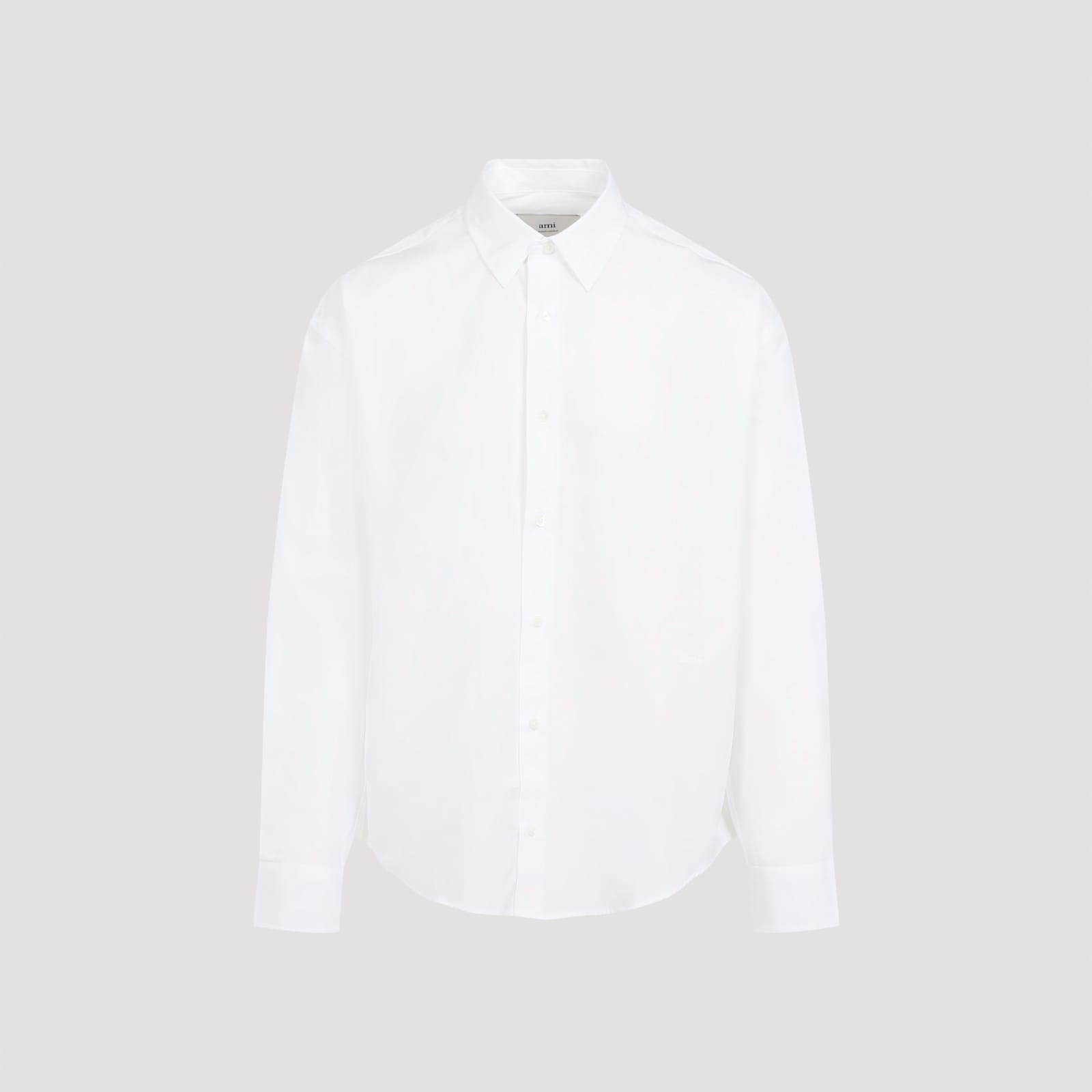 Shop Ami Alexandre Mattiussi Boxy Fit Shirt In White