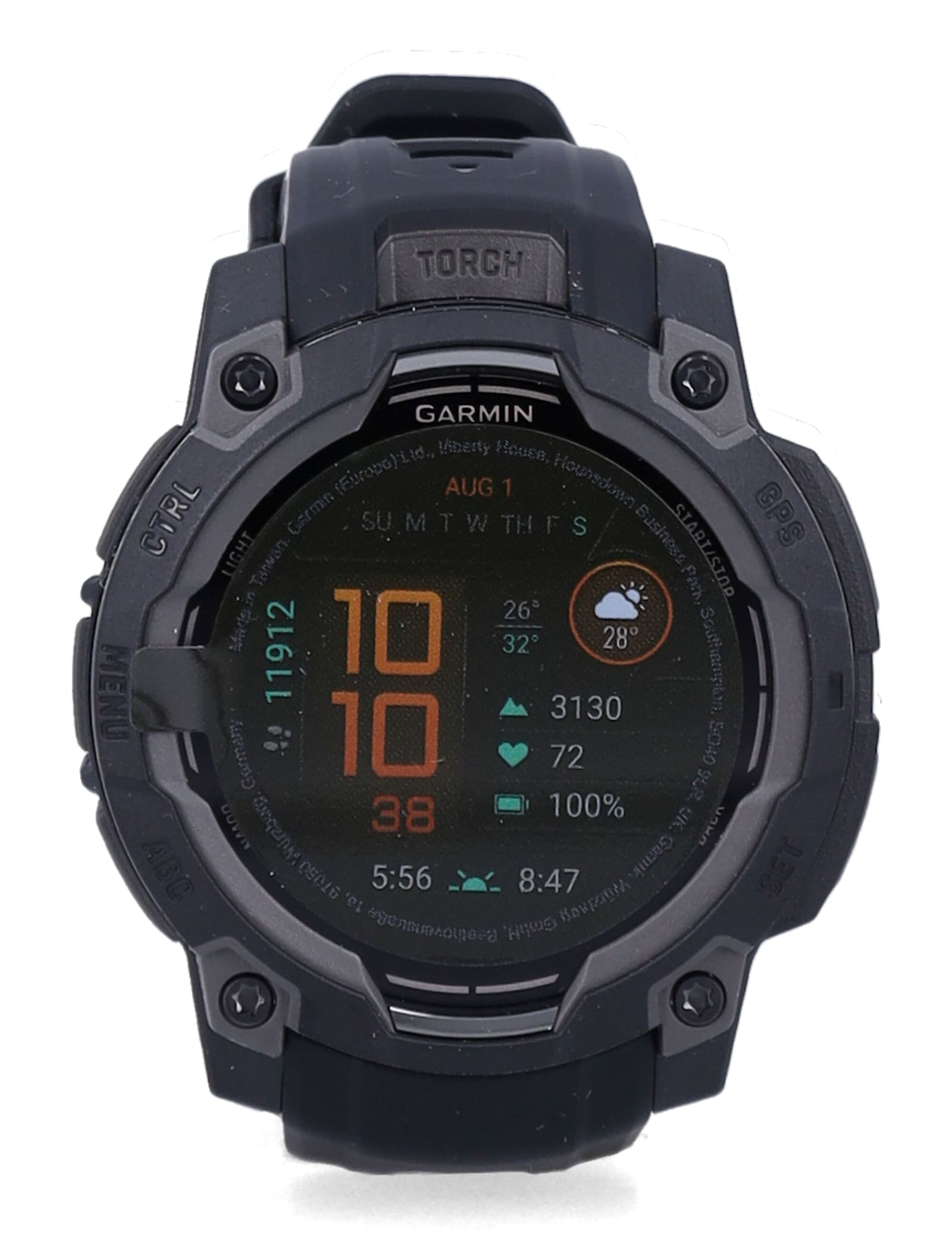 Garmin Instinct 3 45mm Amoled Multi-band Gps Smartwatch In Black