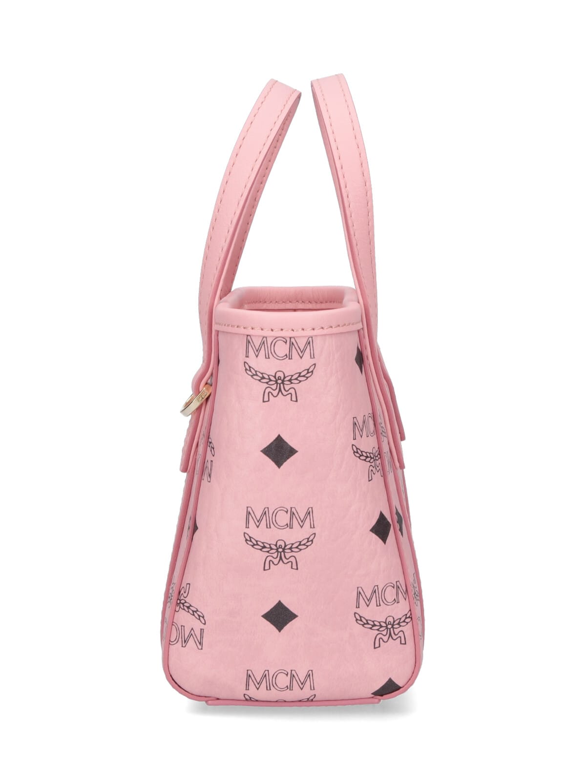 Mcm Mini Tote Bag Toni Top-zip In Pink