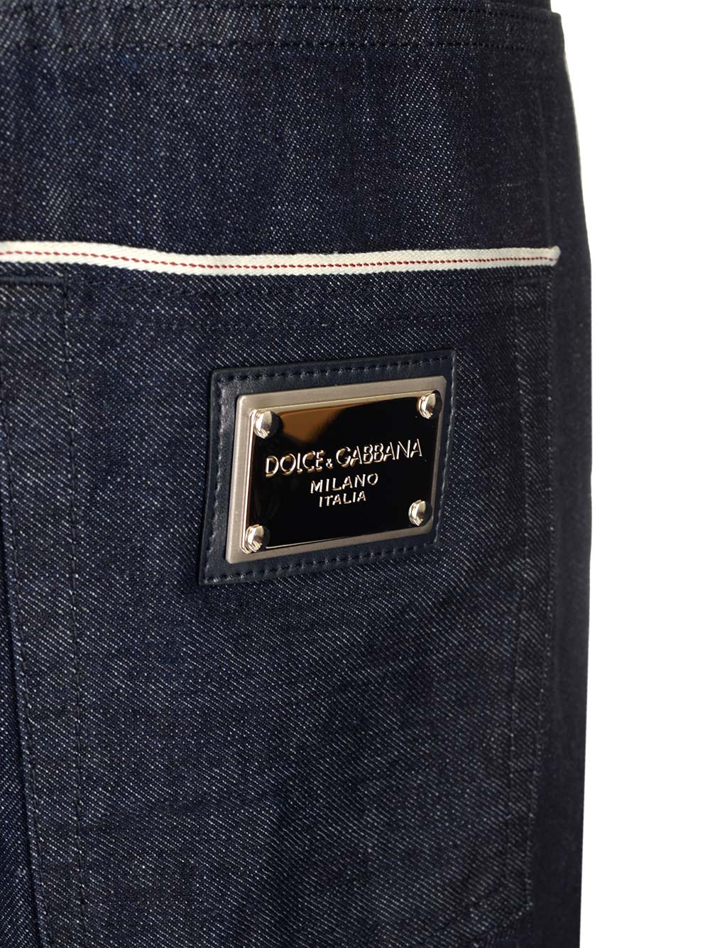 Shop Dolce & Gabbana Contrasting Profiles Jeans In Variante Abbinata