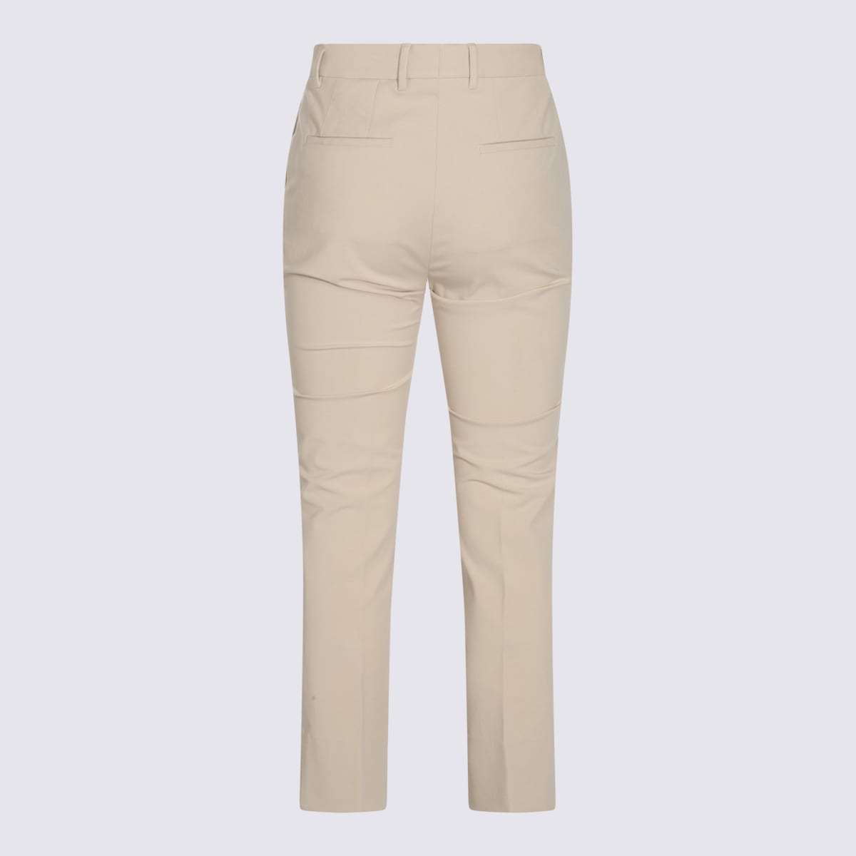 Shop Incotex Beige Cotton Pants