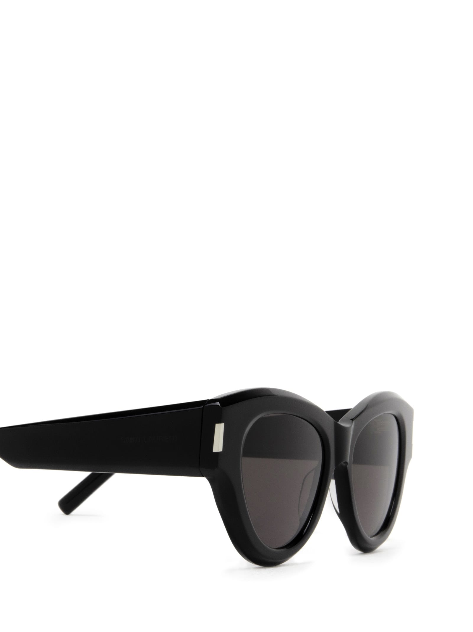 Shop Saint Laurent Sl 506 Black Sunglasses