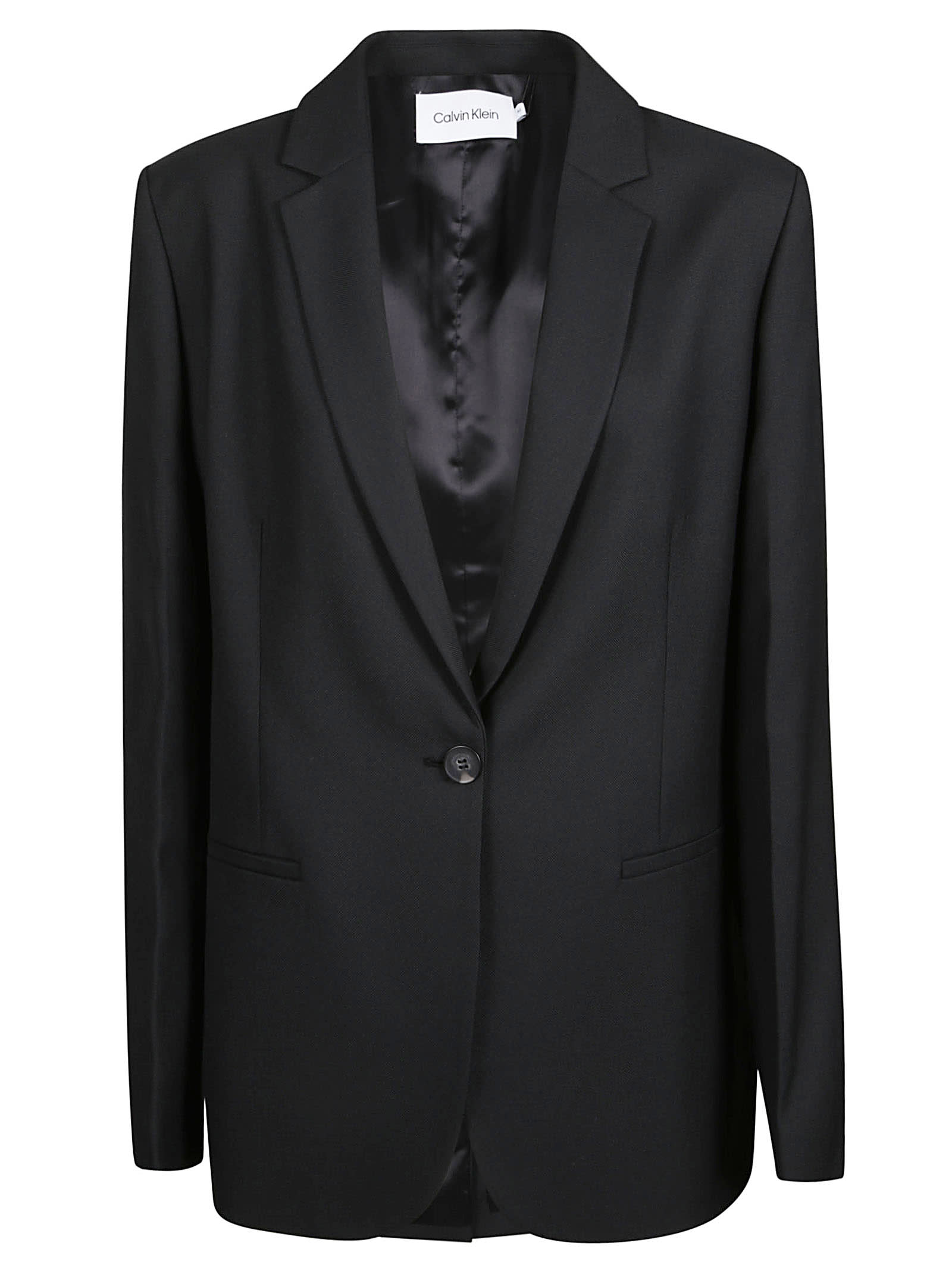 Shop Calvin Klein Essential Tailored Blazer In Black