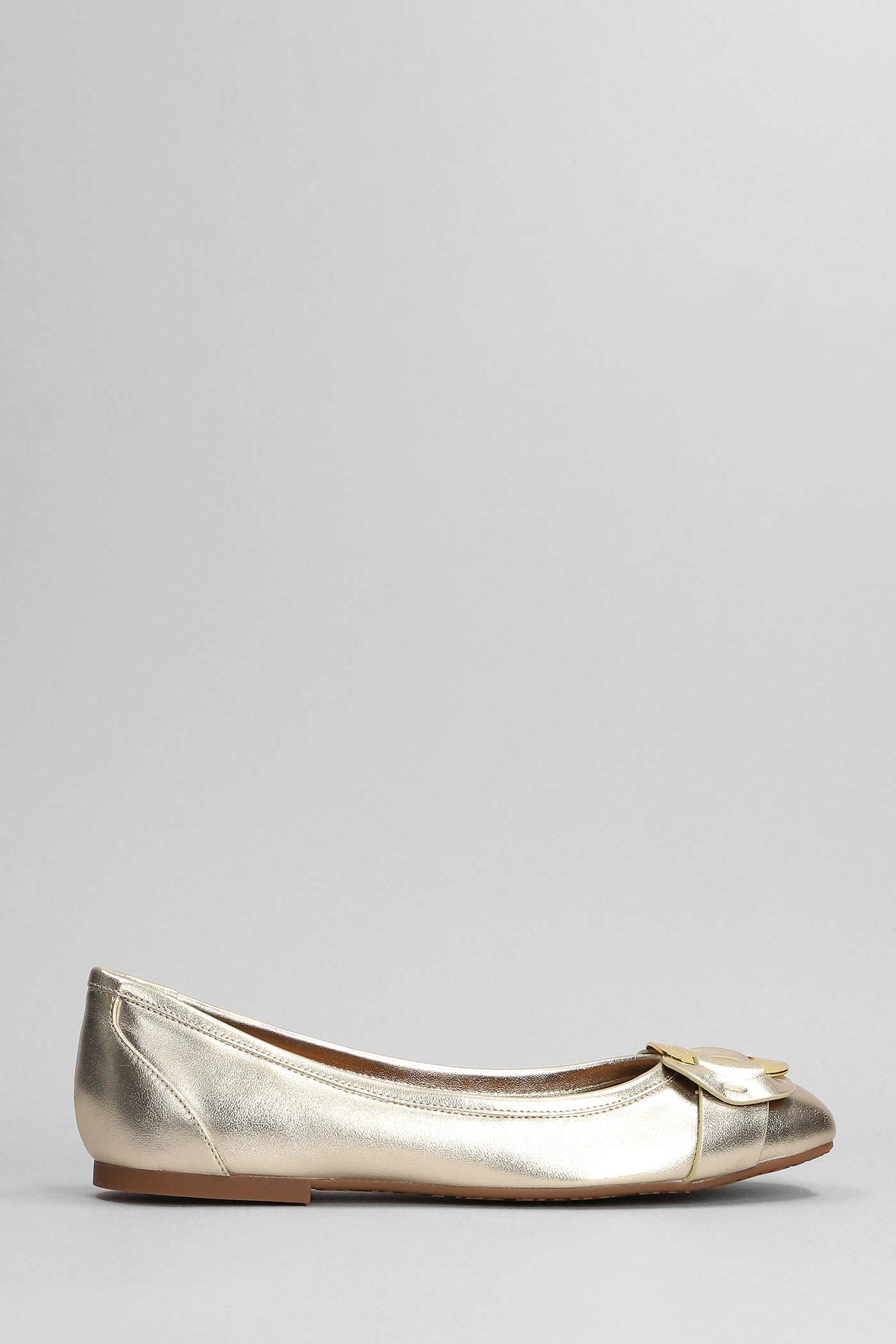 See by Chloé Chany Ballet Flats In Gold Leather