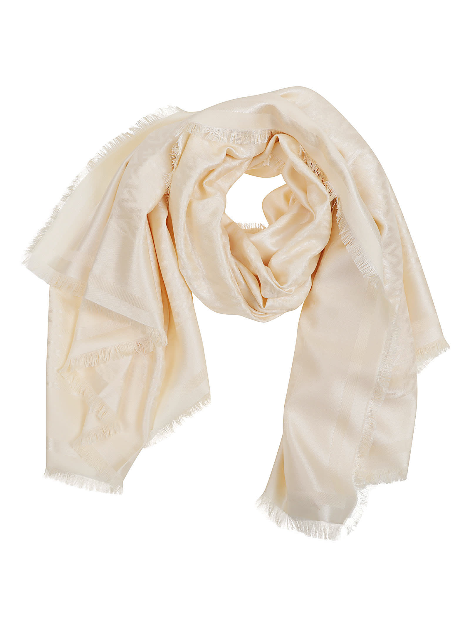 Valentino Shawl Toute La V In Neutral