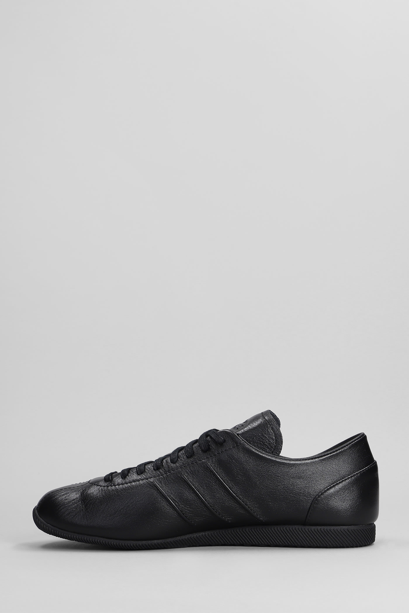 Shop Y-3 Japan Sneakers In Black Leather