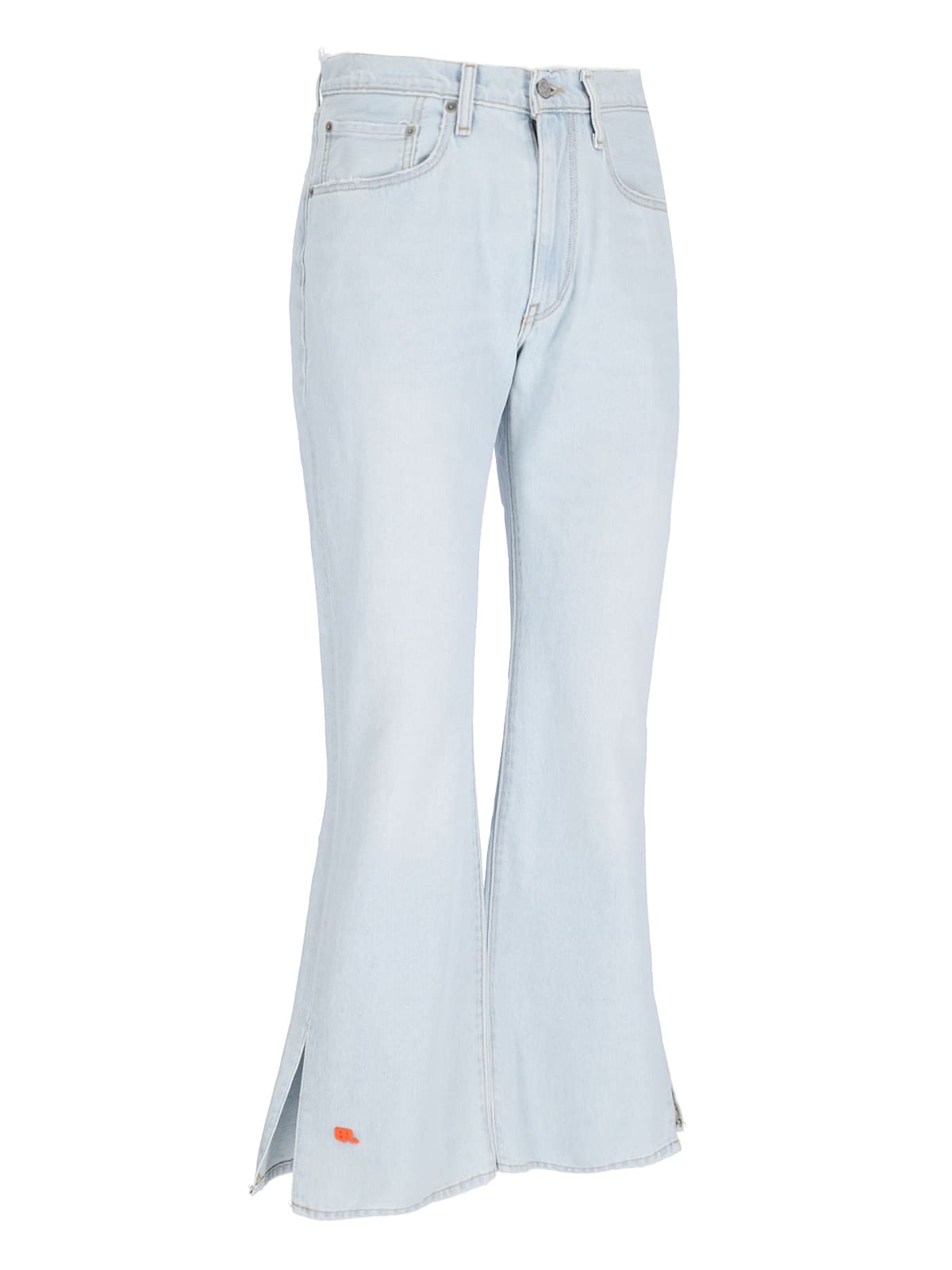Shop Erl X Levis Bootcut Jeans In Light Blue