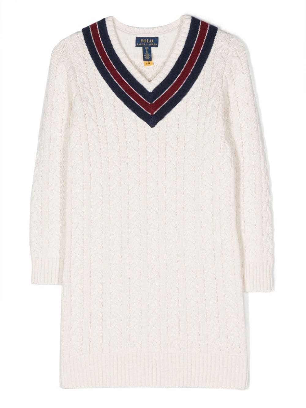 Shop Polo Ralph Lauren Cricketdres Dresses Day Dress In Cricket Cream Multi