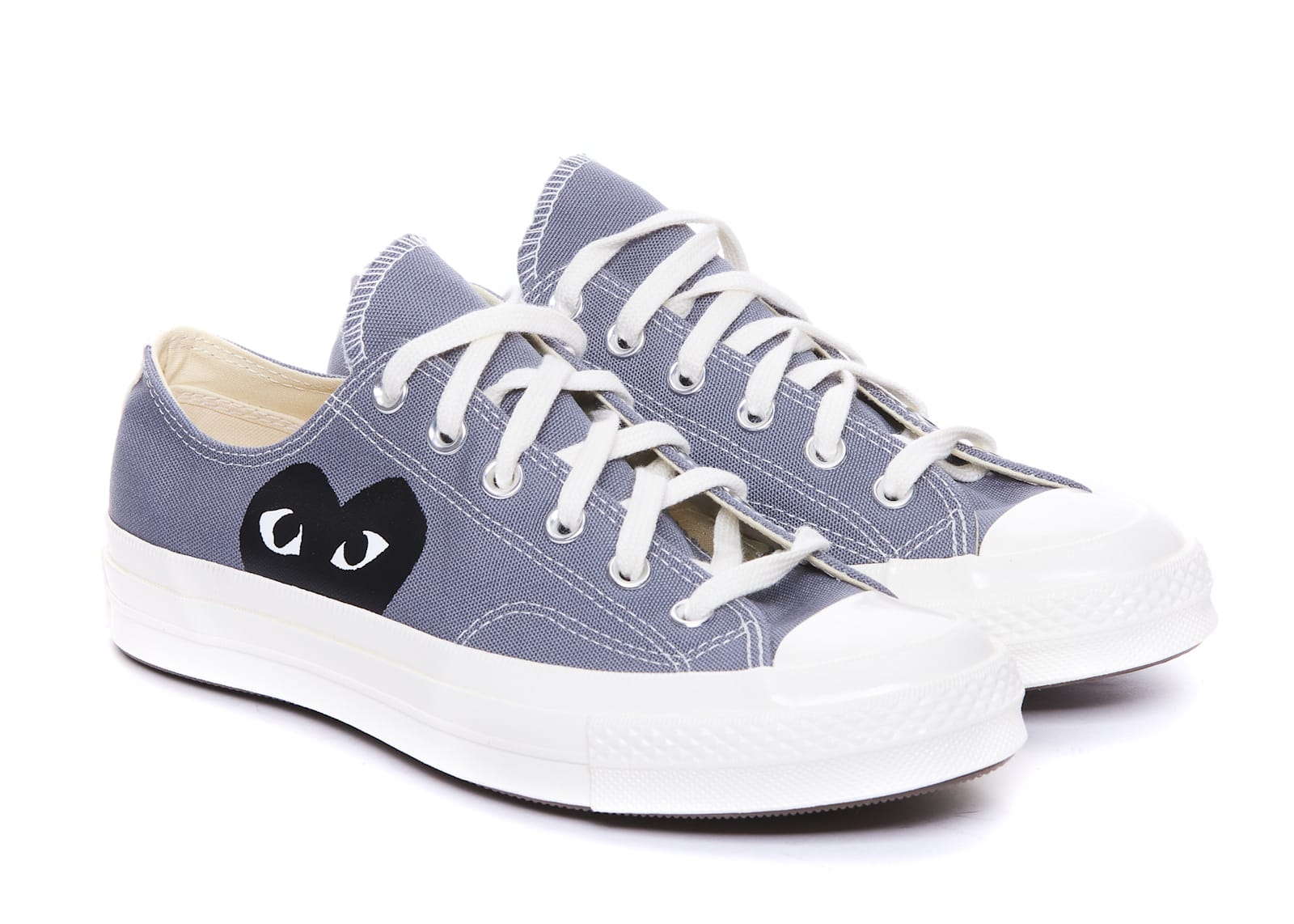 Comme Des Garçons Play Chuck Taylor Sneakers In Gray