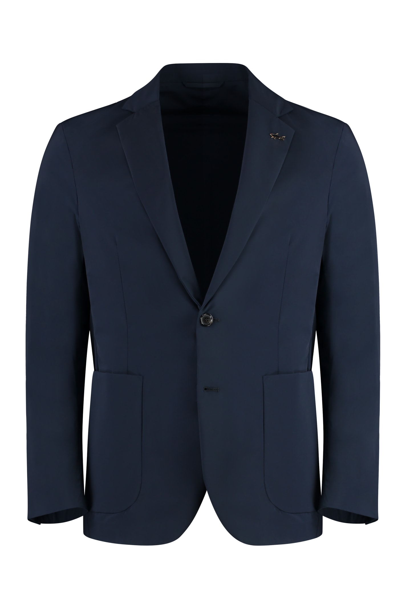 Shop Paul&amp;shark Single-breasted Two-button Jacket In Blue