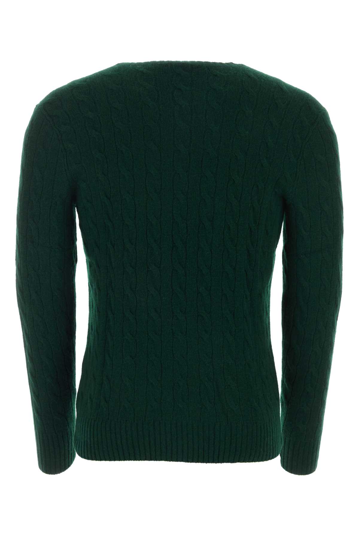 Shop Polo Ralph Lauren Buttale Green Wool Blend Sweater In Mossagate