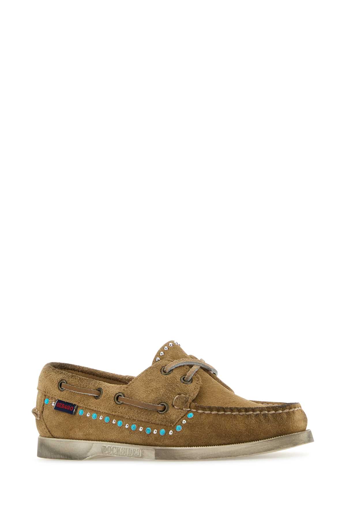 Sebago Suede Loafers With Rubber Sole And Studded Detailing