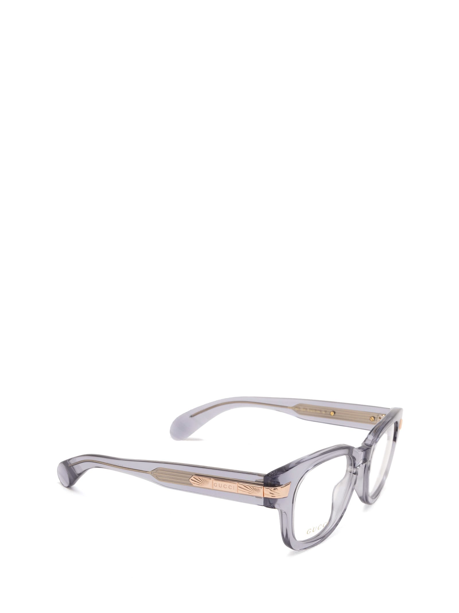 Shop Gucci Gg1518o Grey Glasses