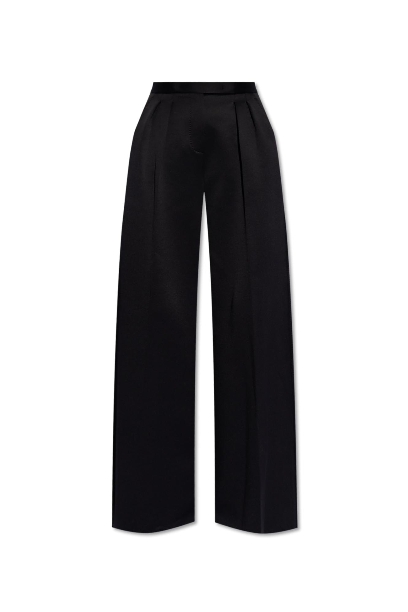 Shop Max Mara Zinnia Pants In Black