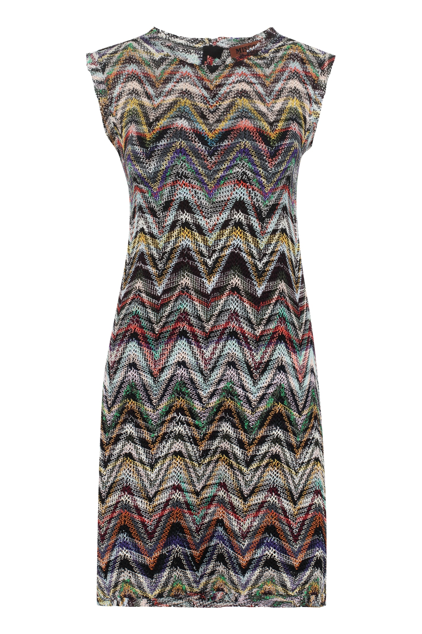 Missoni Chevron-motif Knitted Dress In Multicolor | ModeSens