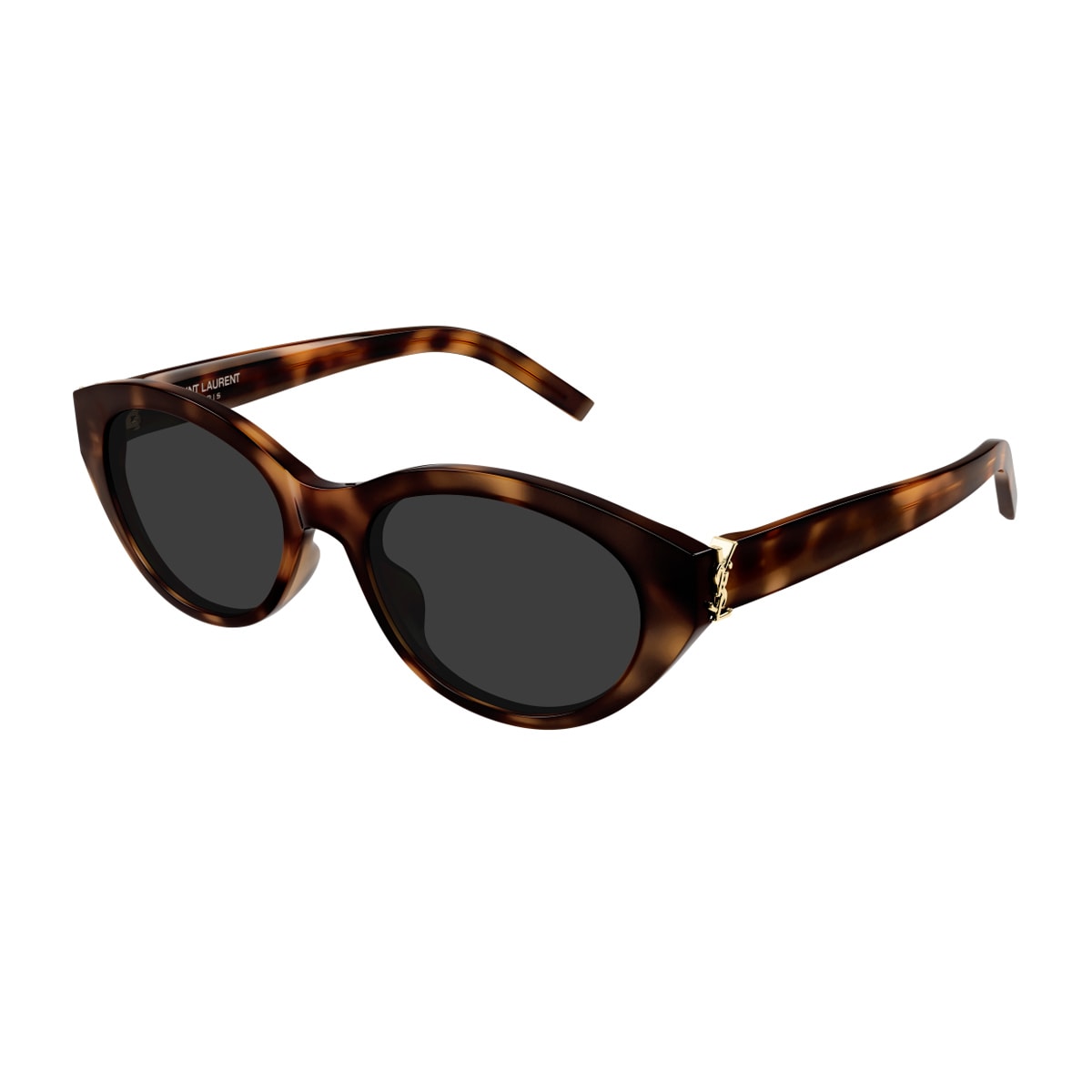 Saint Laurent Sl M148 Linea Monogram 003 Havana Grey Sunglasses In Brown