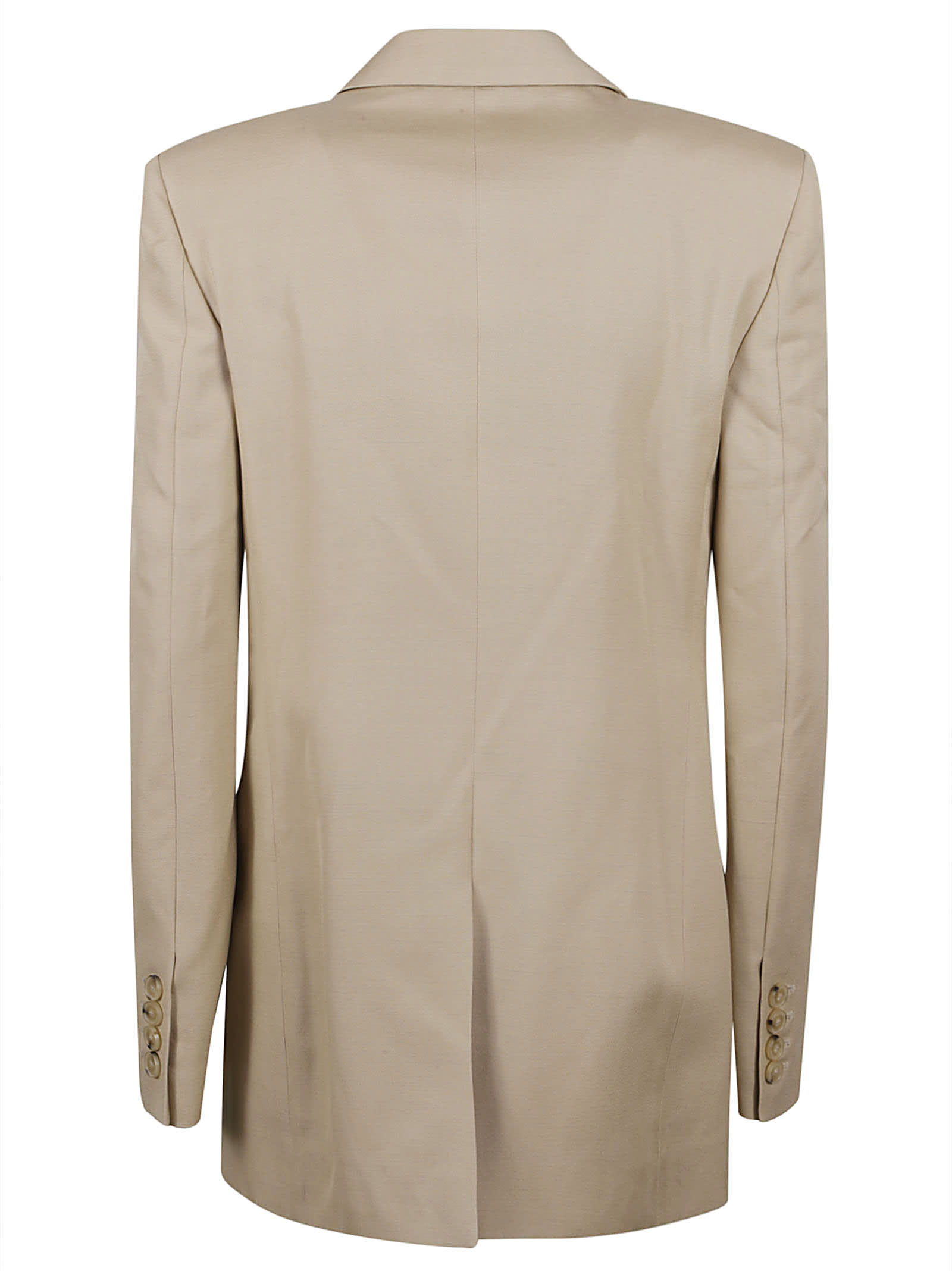 Shop Stella Mccartney Double-breasted Classic Jacket In Sand