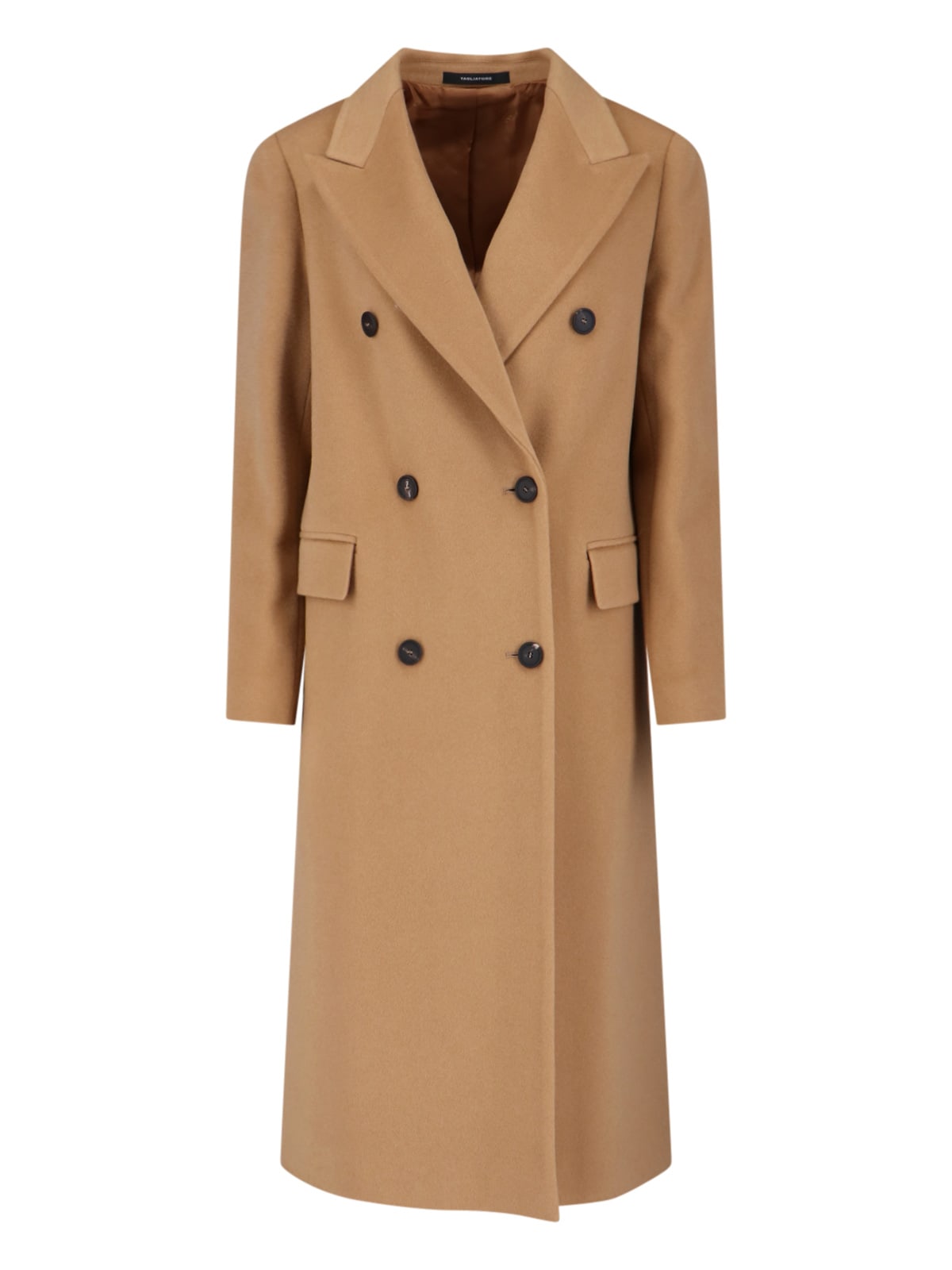 Tagliatore Jole Cashmere Midi Coat In Brown