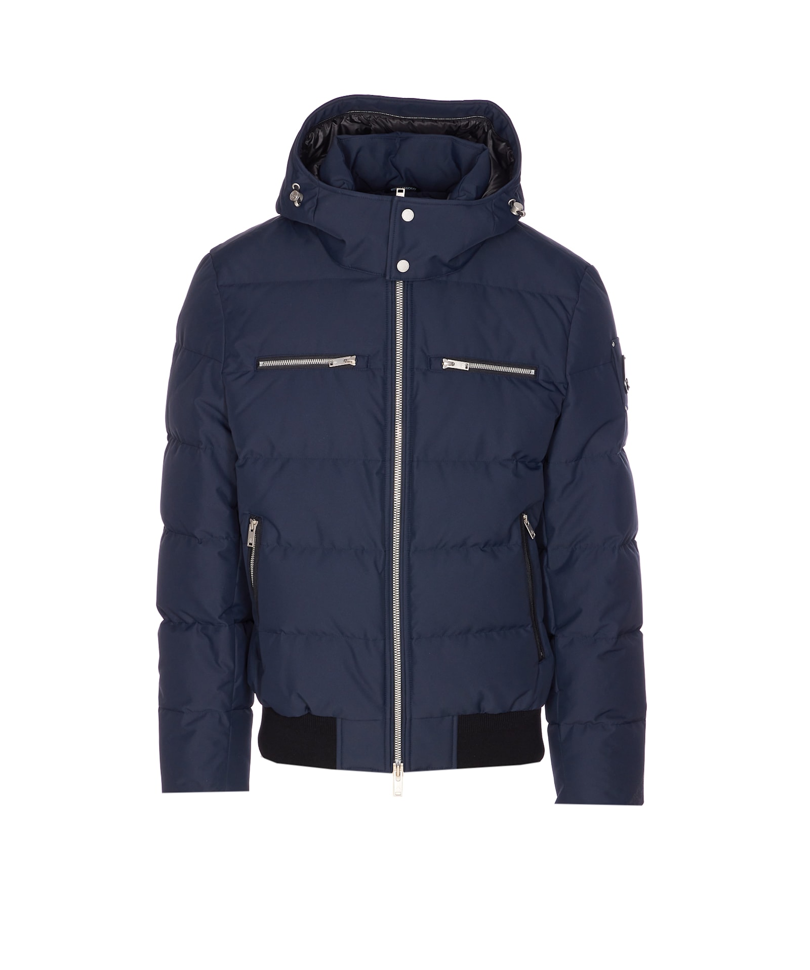 Moose Knuckles Giubbino Could Imbottito In Misto Cotone Blu Navy  Uomo In Blue