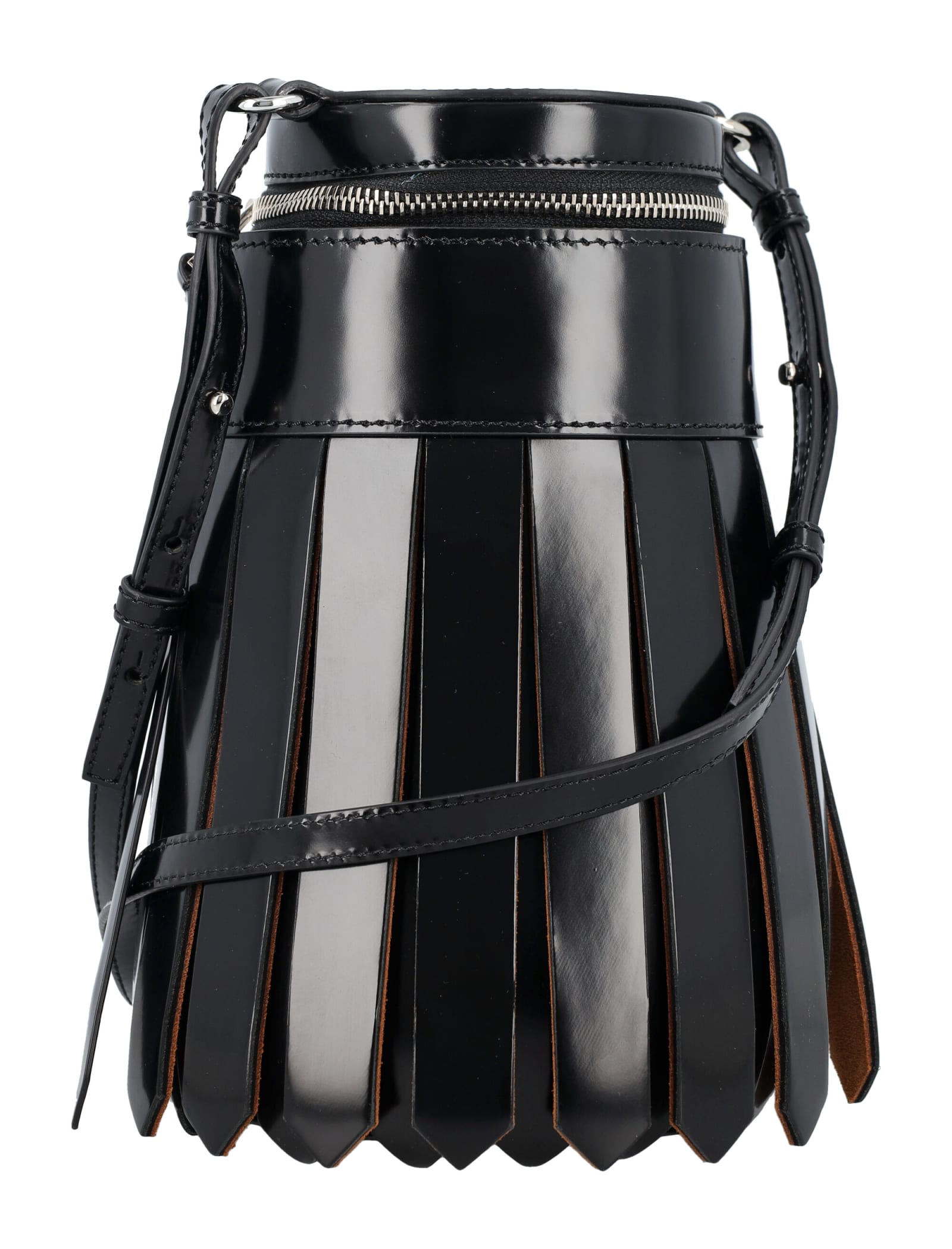 Shop Jw Anderson Tassel Bag In Black