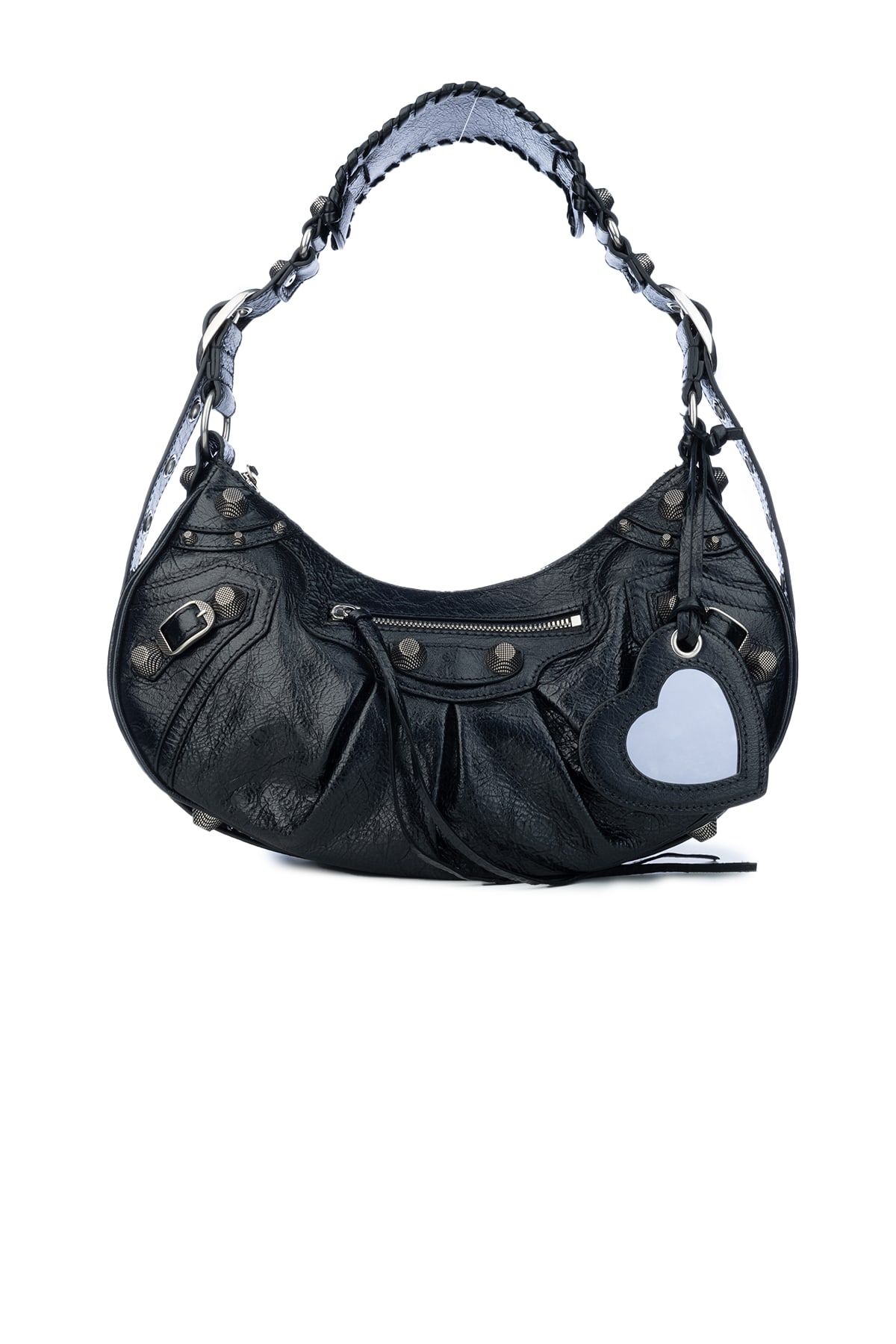 Balenciaga Le Cagole Xs Leather Shoulder Bag In Black