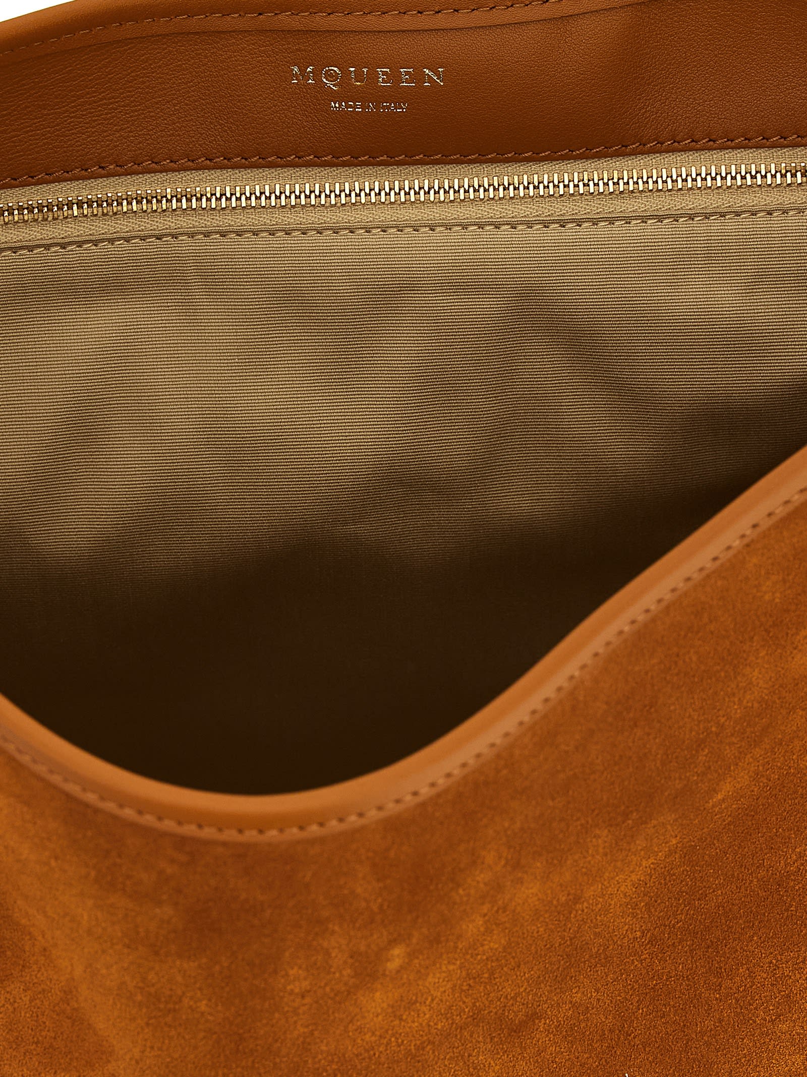 Alexander Mcqueen T-bar Shoulder Bag In Brown