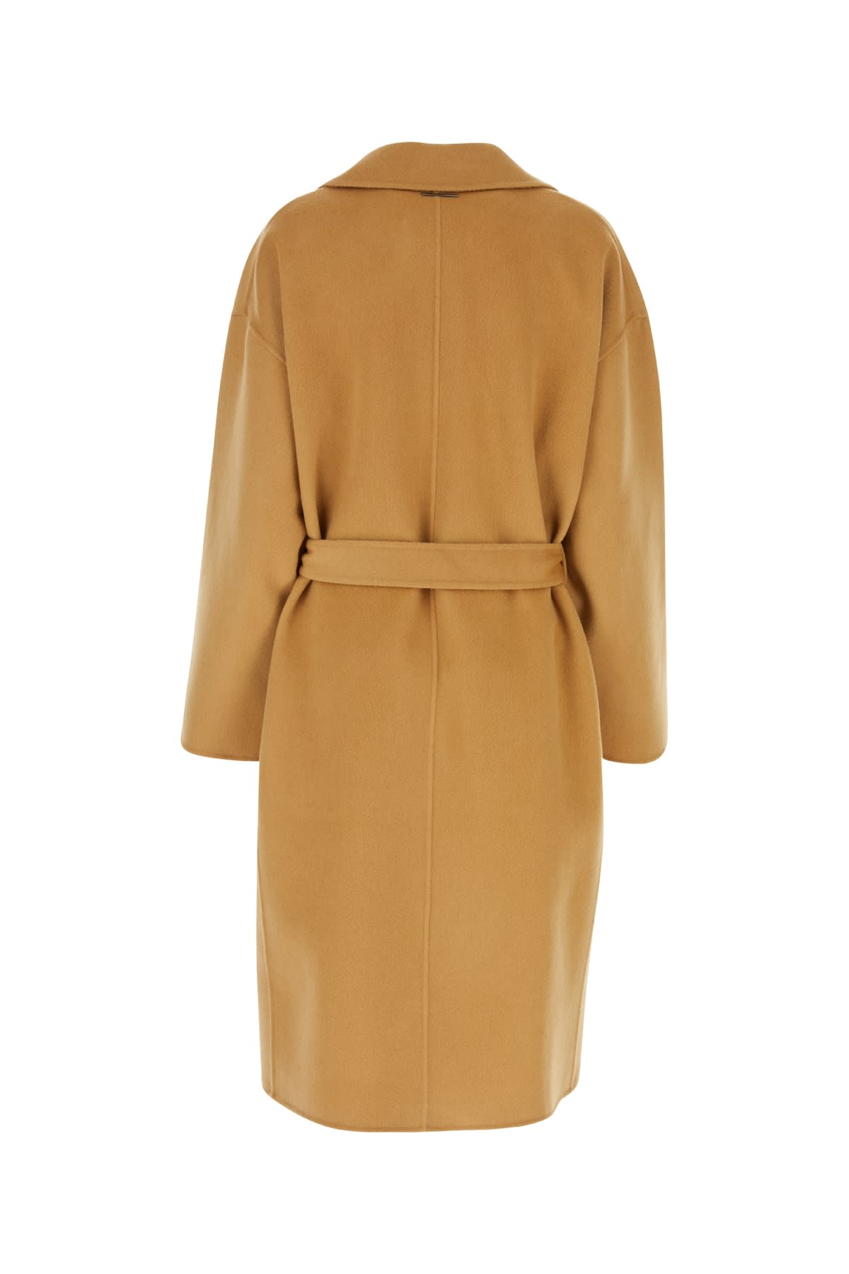 Shop Calvin Klein Df Wool Wrap Coat In Icedcoffee