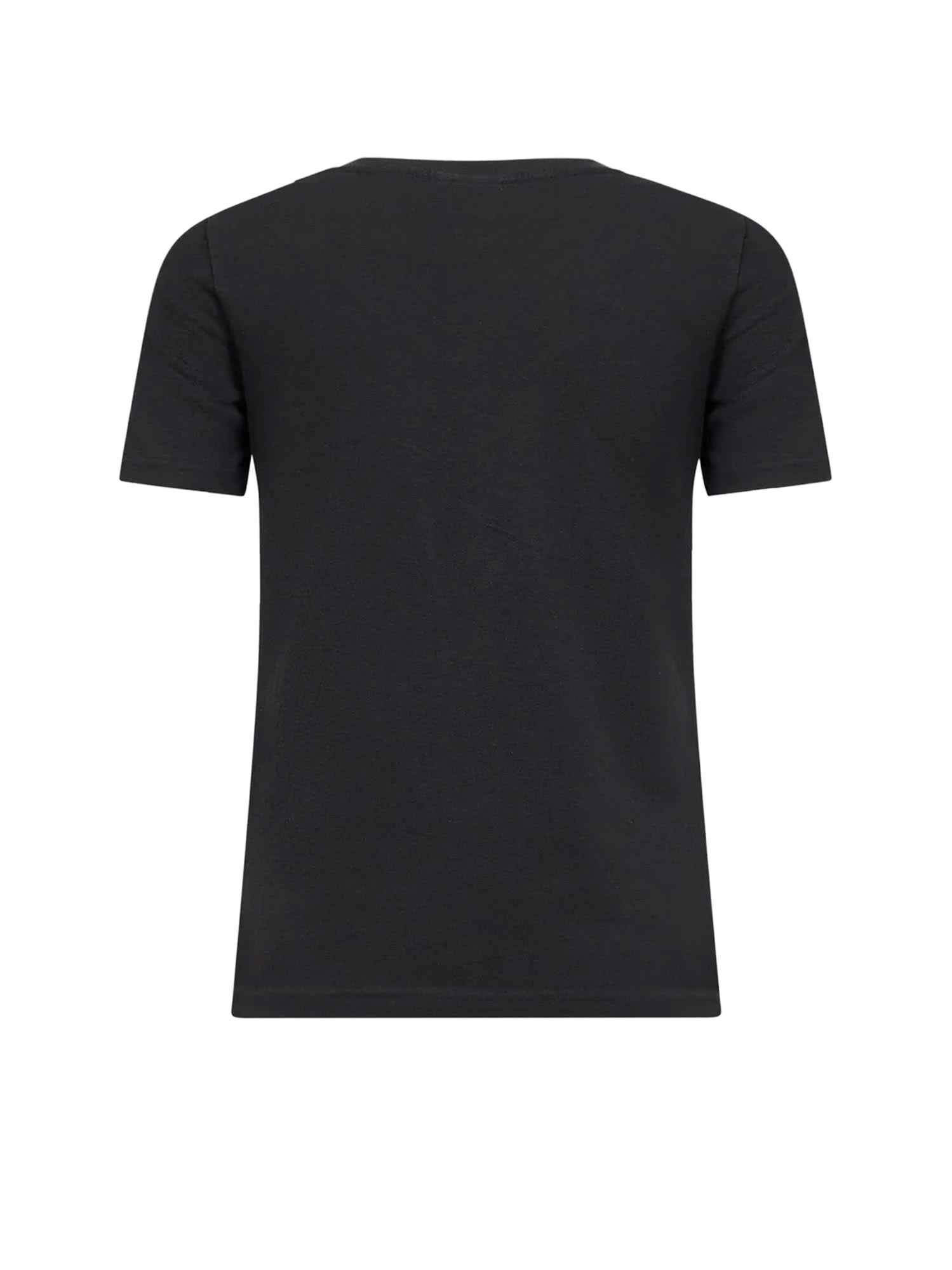 Chloé Cotton T-shirt With Print In Black