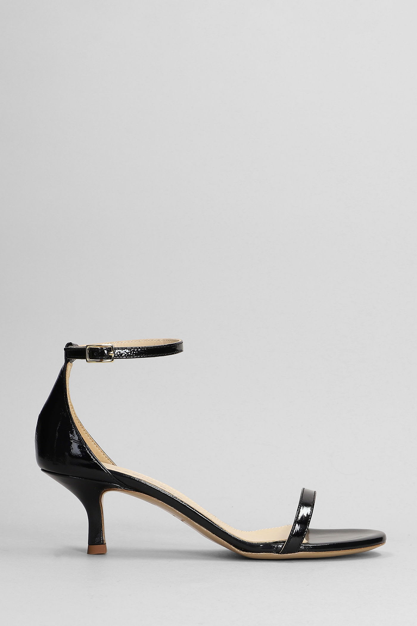 Sandals In Black Leather