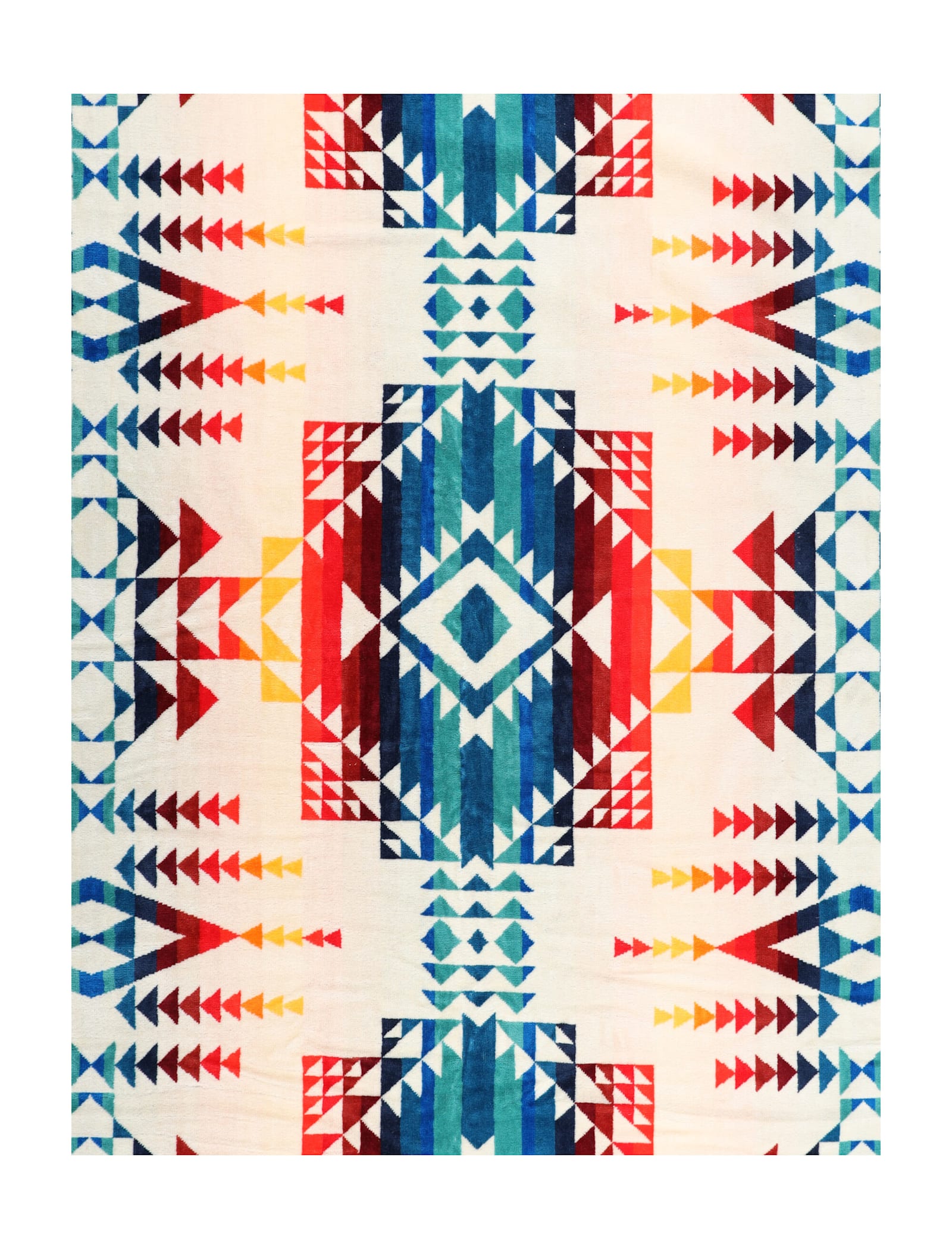 Pendleton Jacquard Beach Towel For Two In Pilot Rock Ivory